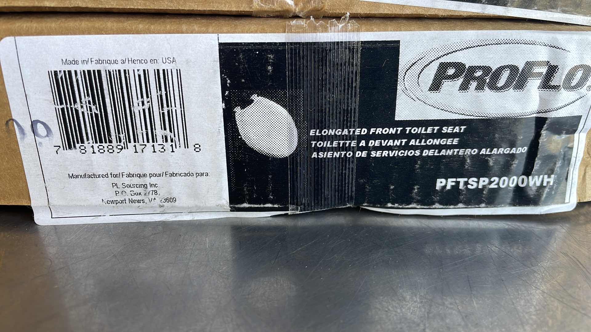 Photo 1 of PROFLO ELONGATED FRONT TOILET SEAT (3)