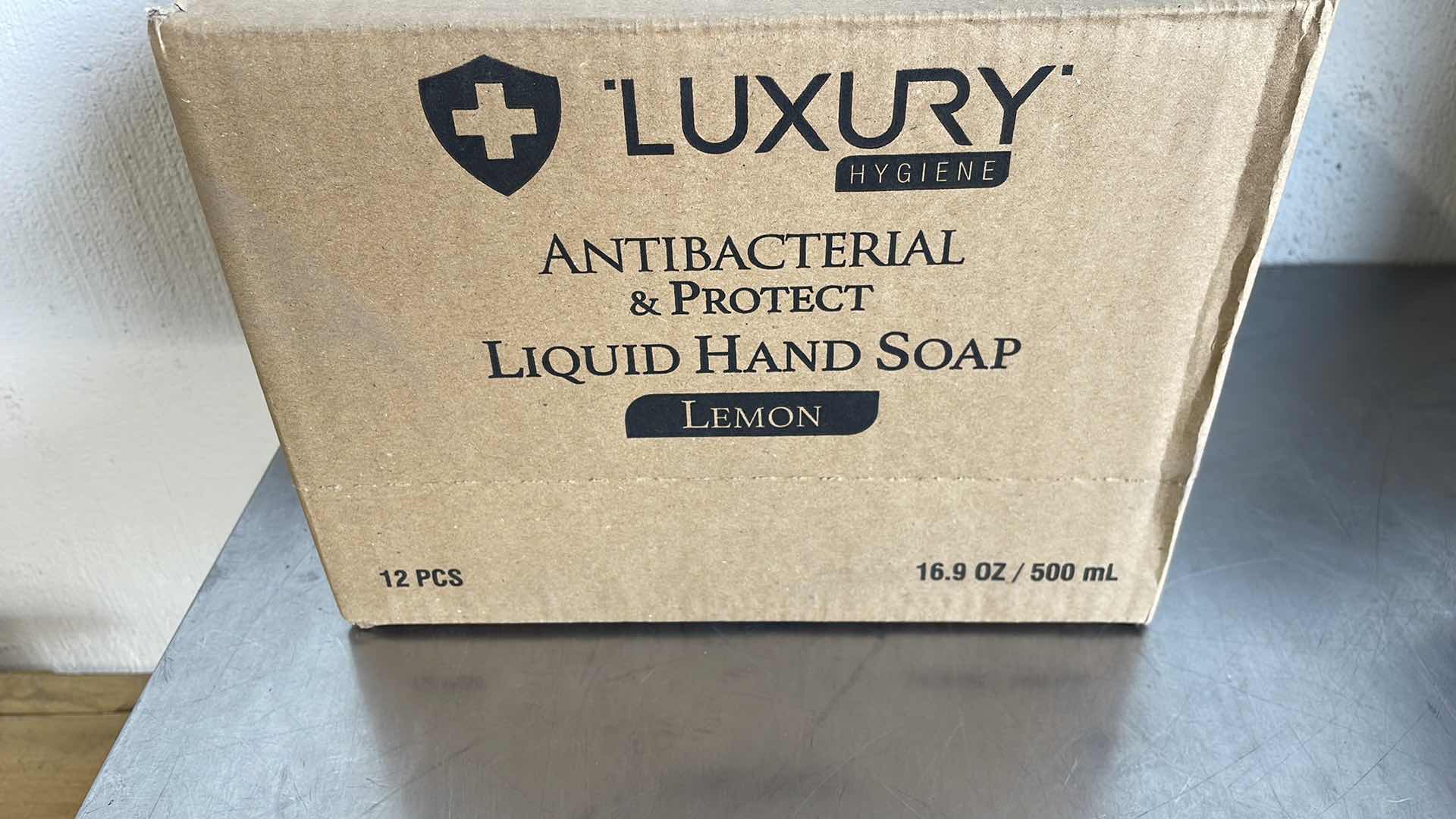 Photo 1 of LUXURY ANTIBACTERIAL LIQUID HAND SOAP LEMON 12-16.9FL OZ