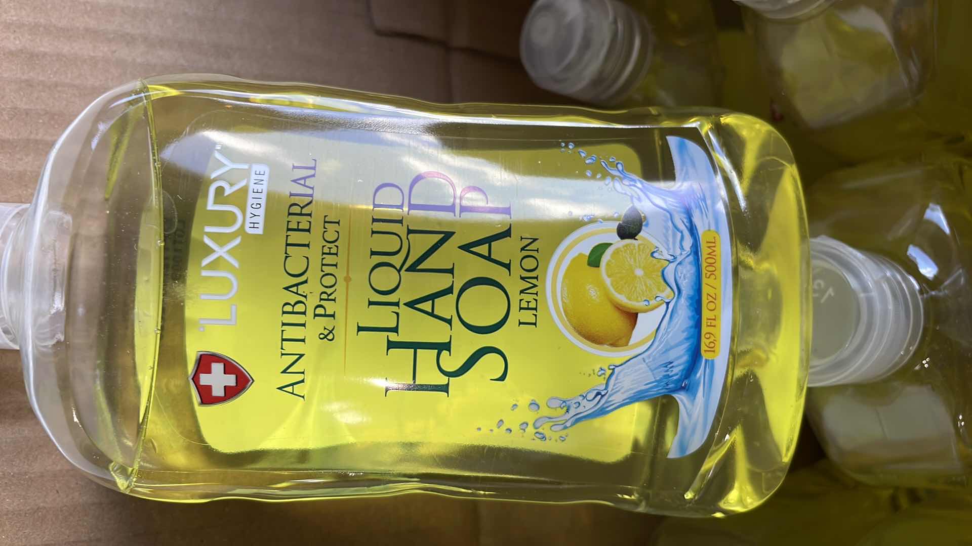 Photo 3 of LUXURY ANTIBACTERIAL LIQUID HAND SOAP LEMON 12-16.9FL OZ