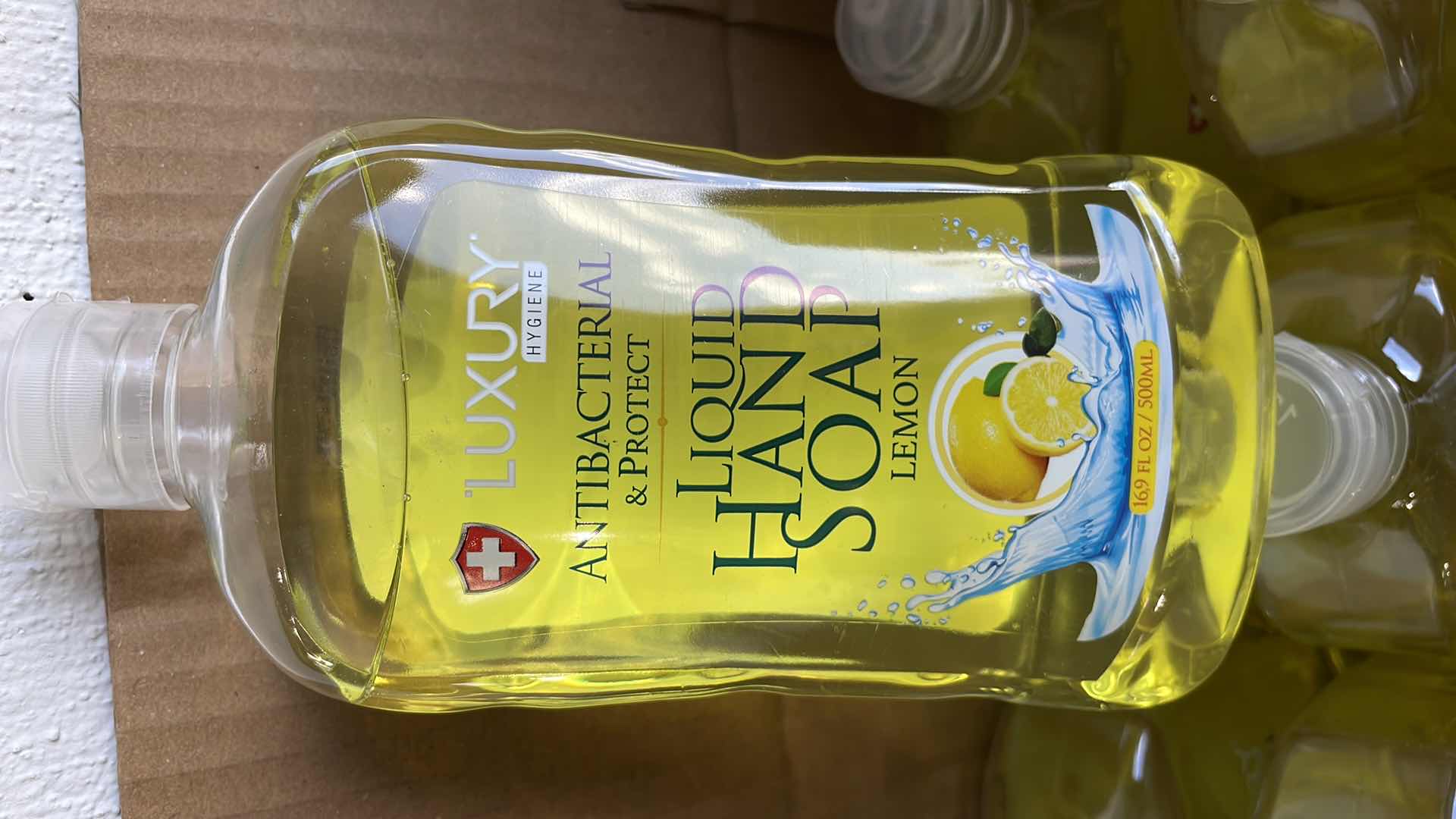 Photo 2 of LUXURY ANTIBACTERIAL LIQUID HAND SOAP LEMON 12-16.9FL OZ