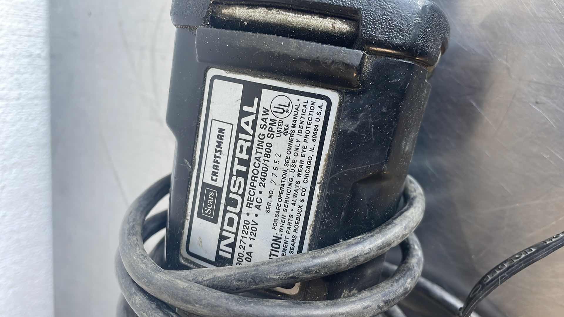 Photo 1 of SEARS CRAFTSMAN INDUSTRIAL RECIPROCATING SAW