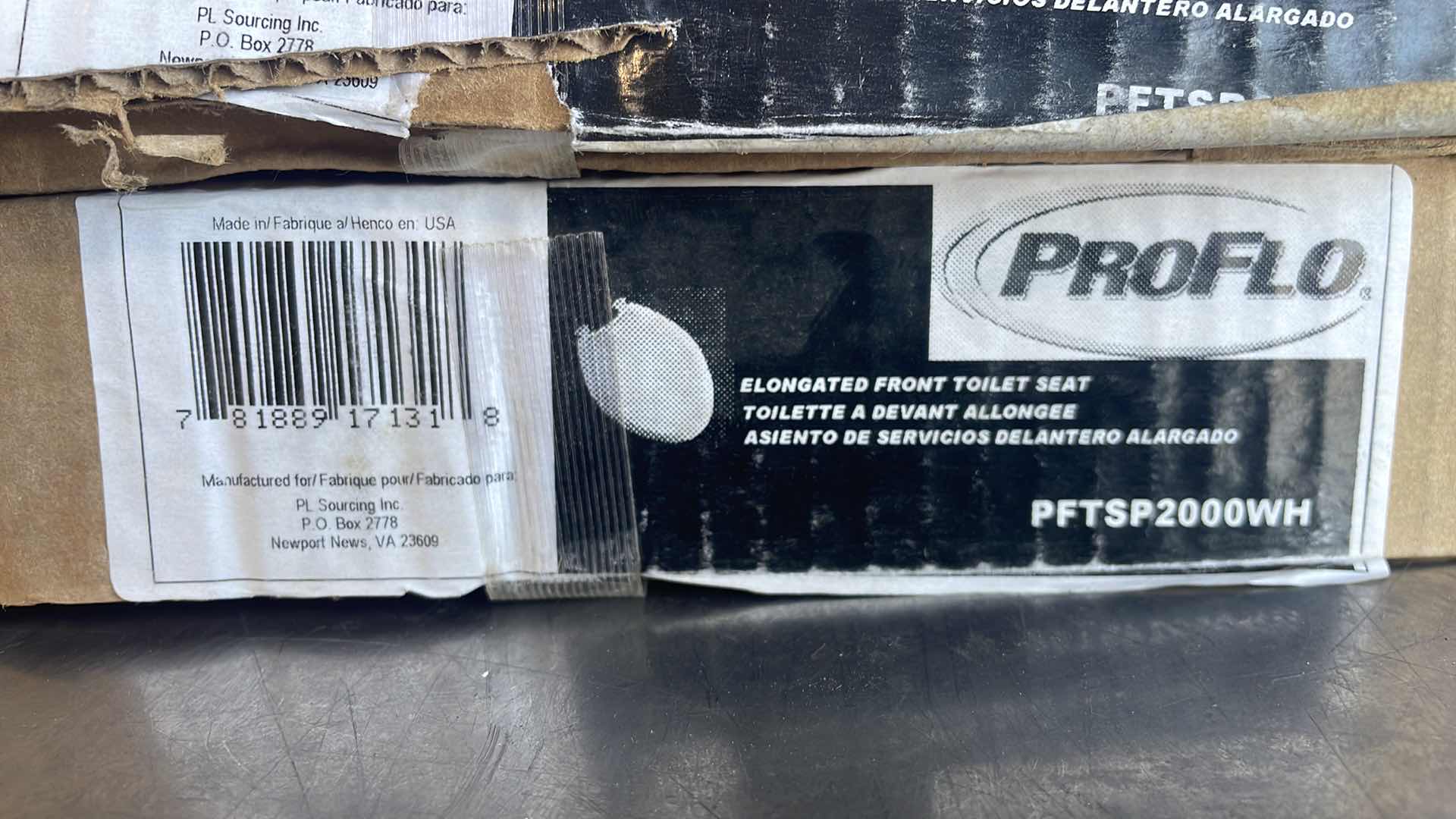 Photo 2 of PRO FLO ELONGATED FRONT TOILET SEAT WHITE (3)