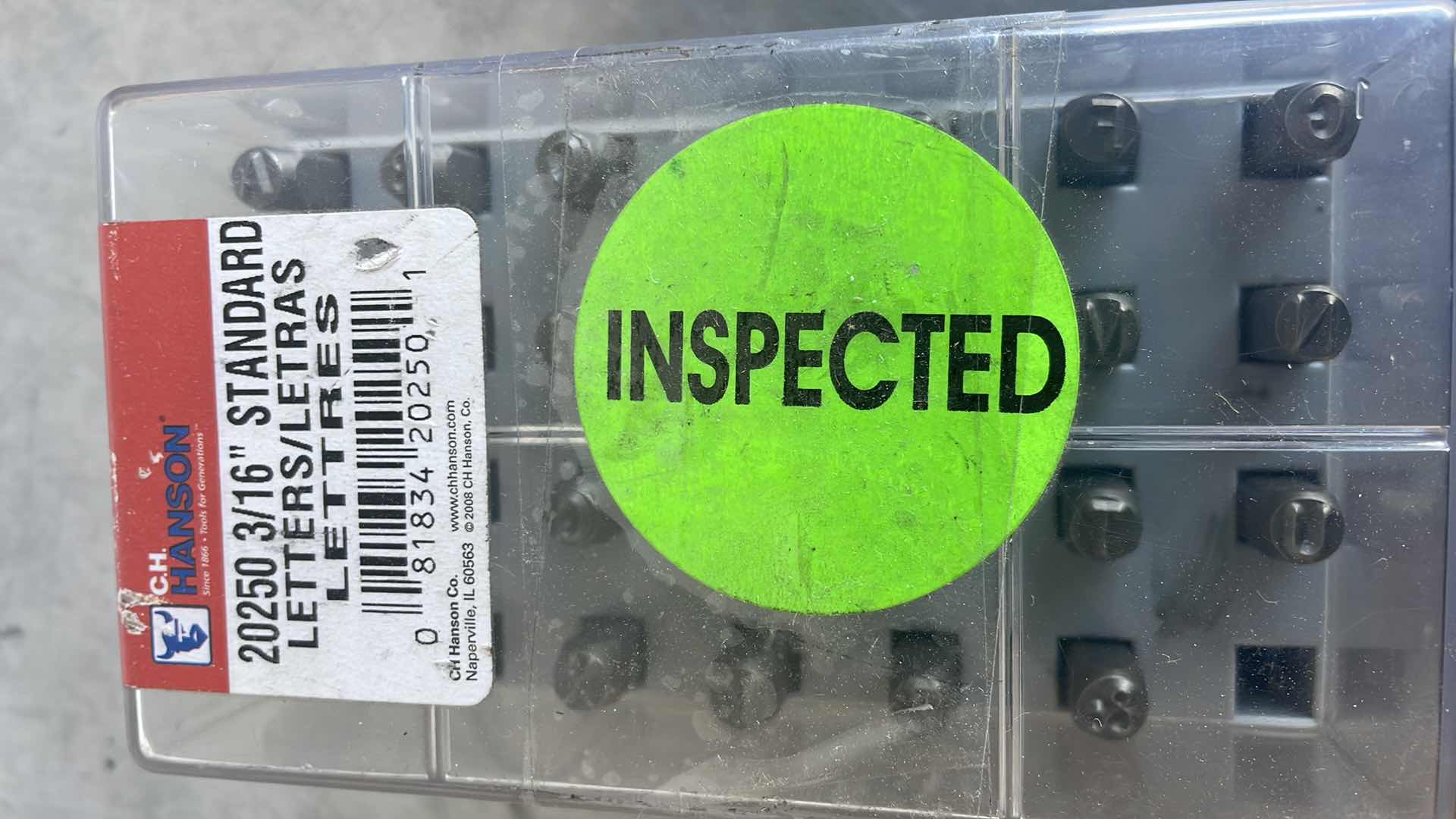 Photo 1 of STEEL STAMPS 3/16” LETTERS