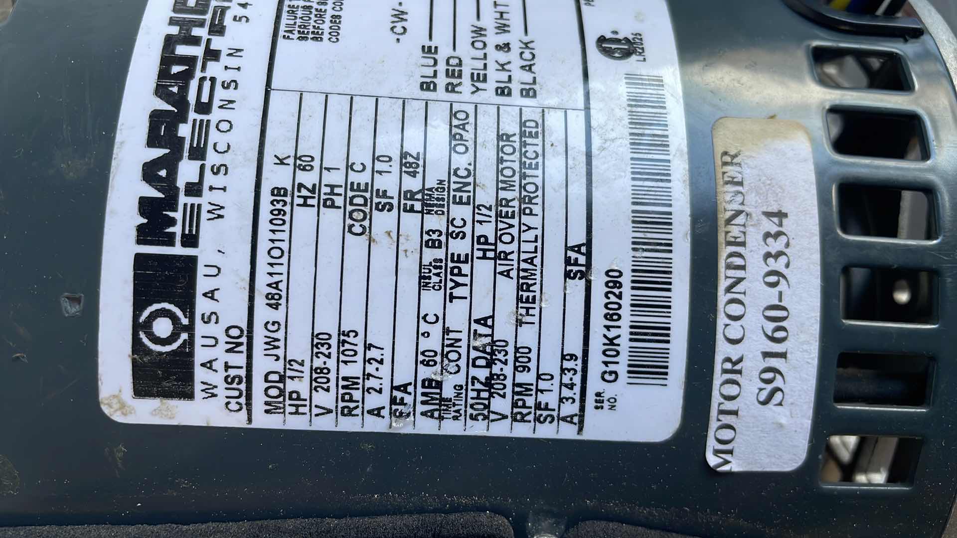 Photo 1 of MARATHON ELECTRIC A-C MOTOR SPECS IN PICTURES