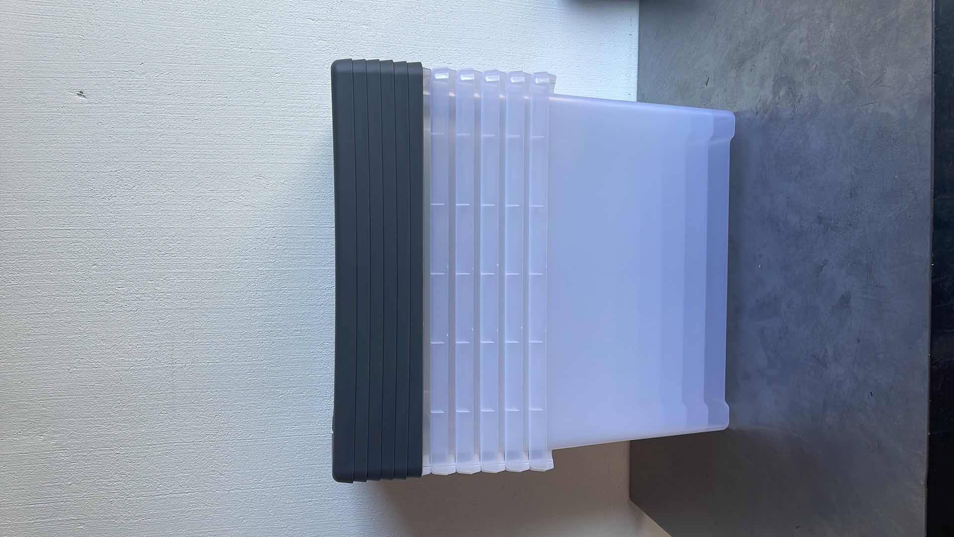 Photo 1 of BRIGHTROOM STACKABLE LATCHING BIN 69QT 24” x 16-5/8” H13-3/4” (6)