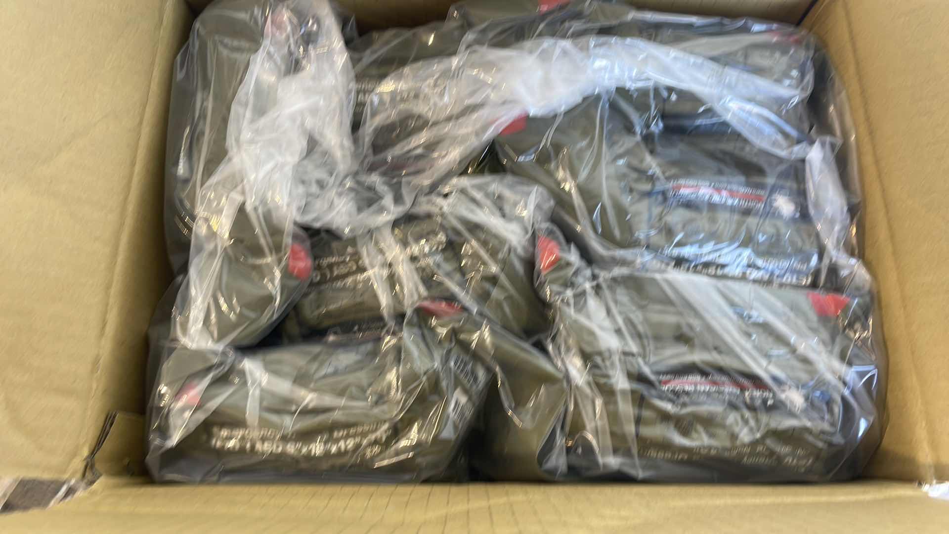 Photo 1 of EMERGENCY TRAUMA DRESSING 6” X 12” X 70” (25) EXP 6/23