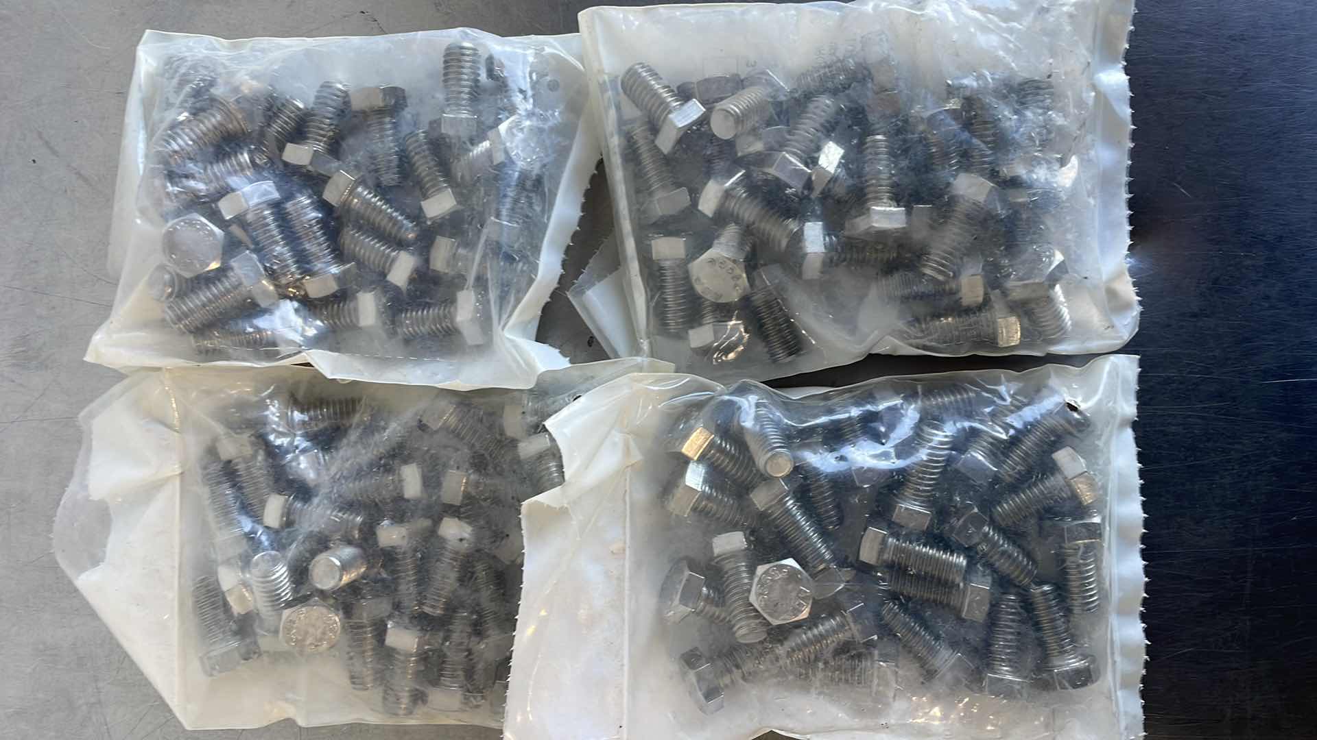 Photo 1 of 3/8”-16 X 3/4” HEX HD C/S 304 STAINLESS (100)