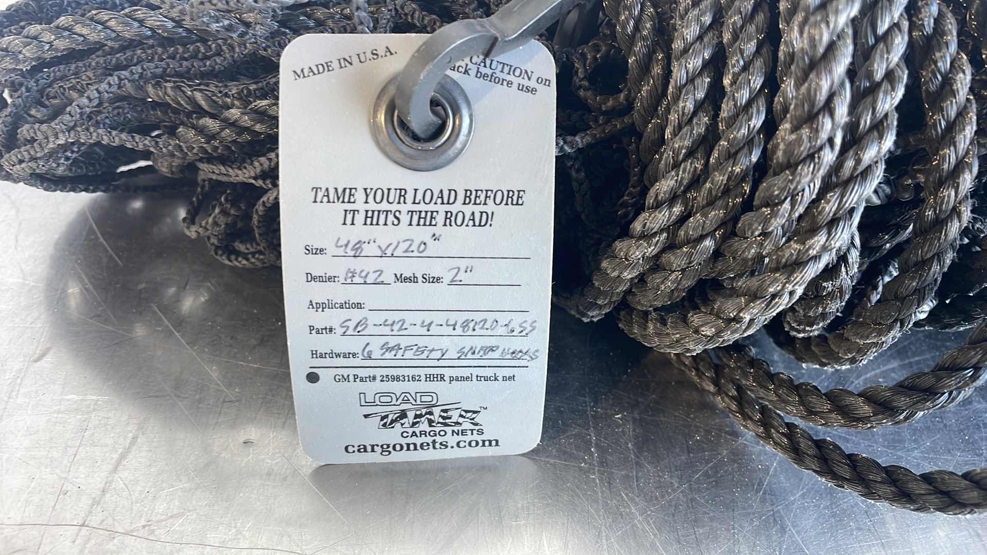Photo 1 of LOAD TAMER CARGO NET 48” x 120”