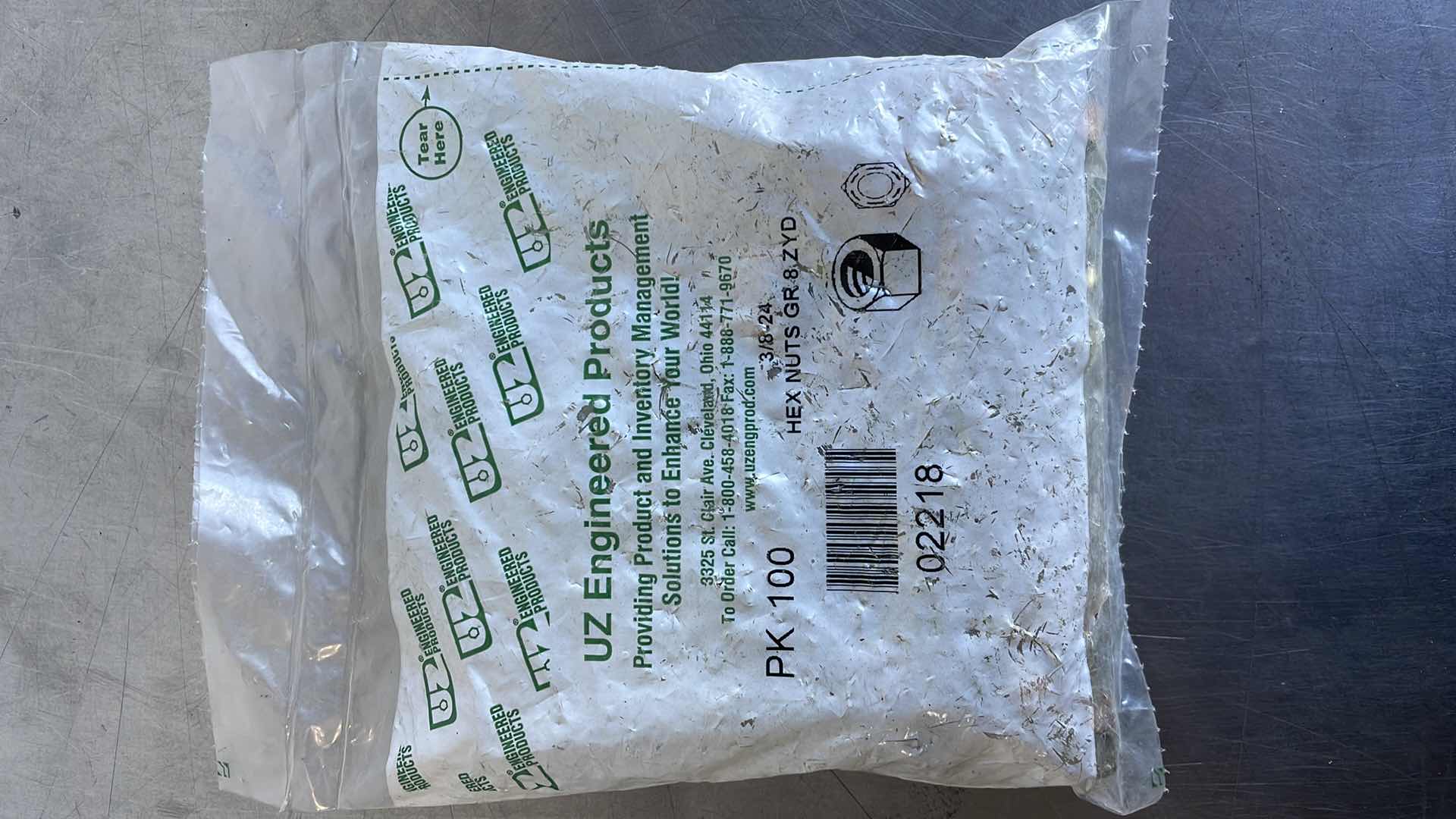 Photo 1 of 3/8-24 HEX NUTS GR 8 (100)