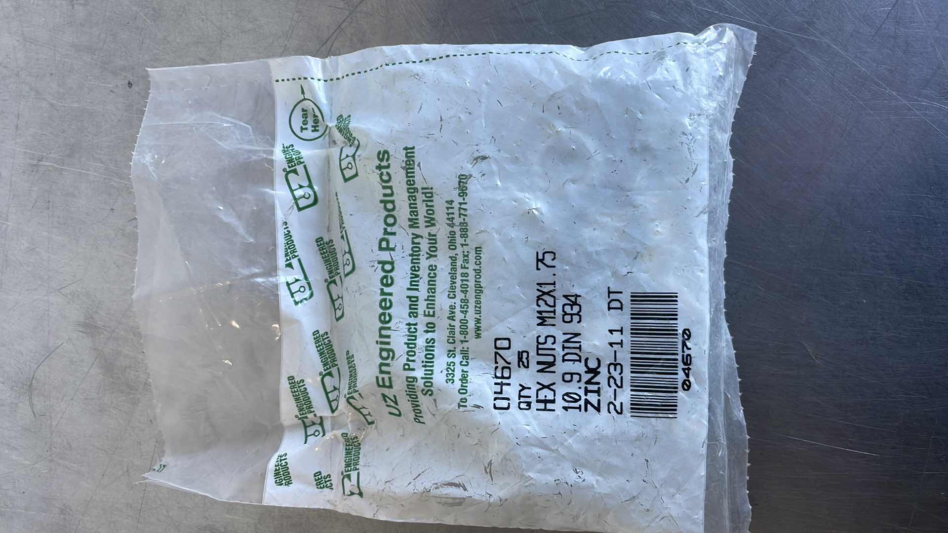 Photo 1 of HEX NUTS M12 X 1.75 (25)