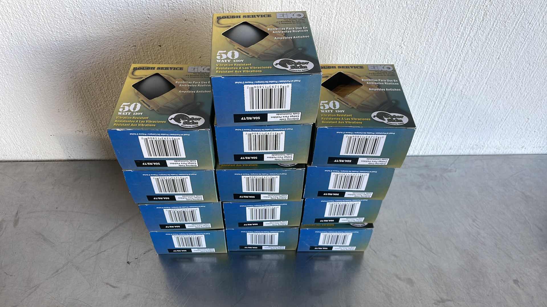 Photo 1 of 50A/RS/TF EIKO® 50A/RS/TF VIBRATION-RESISTANT ROUGH SERVICE INCANDESCENT LAMP, 50 W (13)