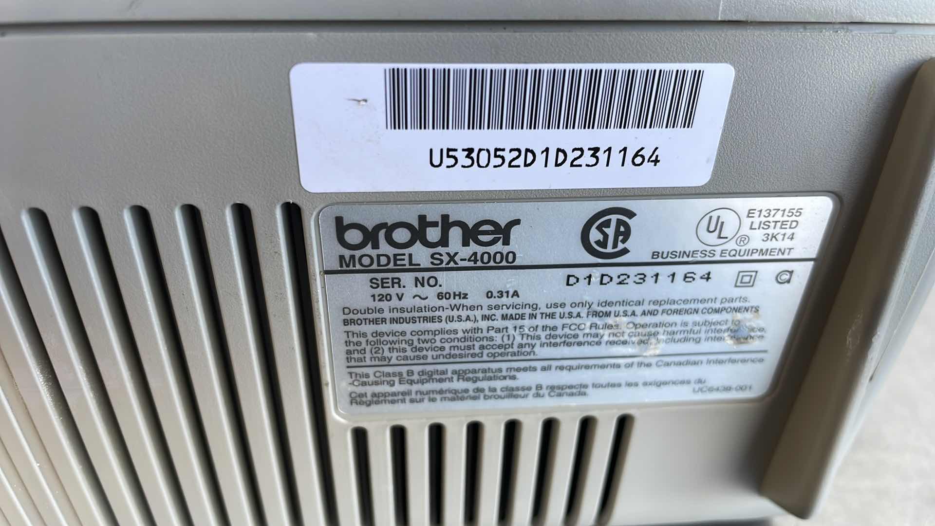 Photo 1 of BROTHER SX-4000 ELECTRONIC TYPEWRITER