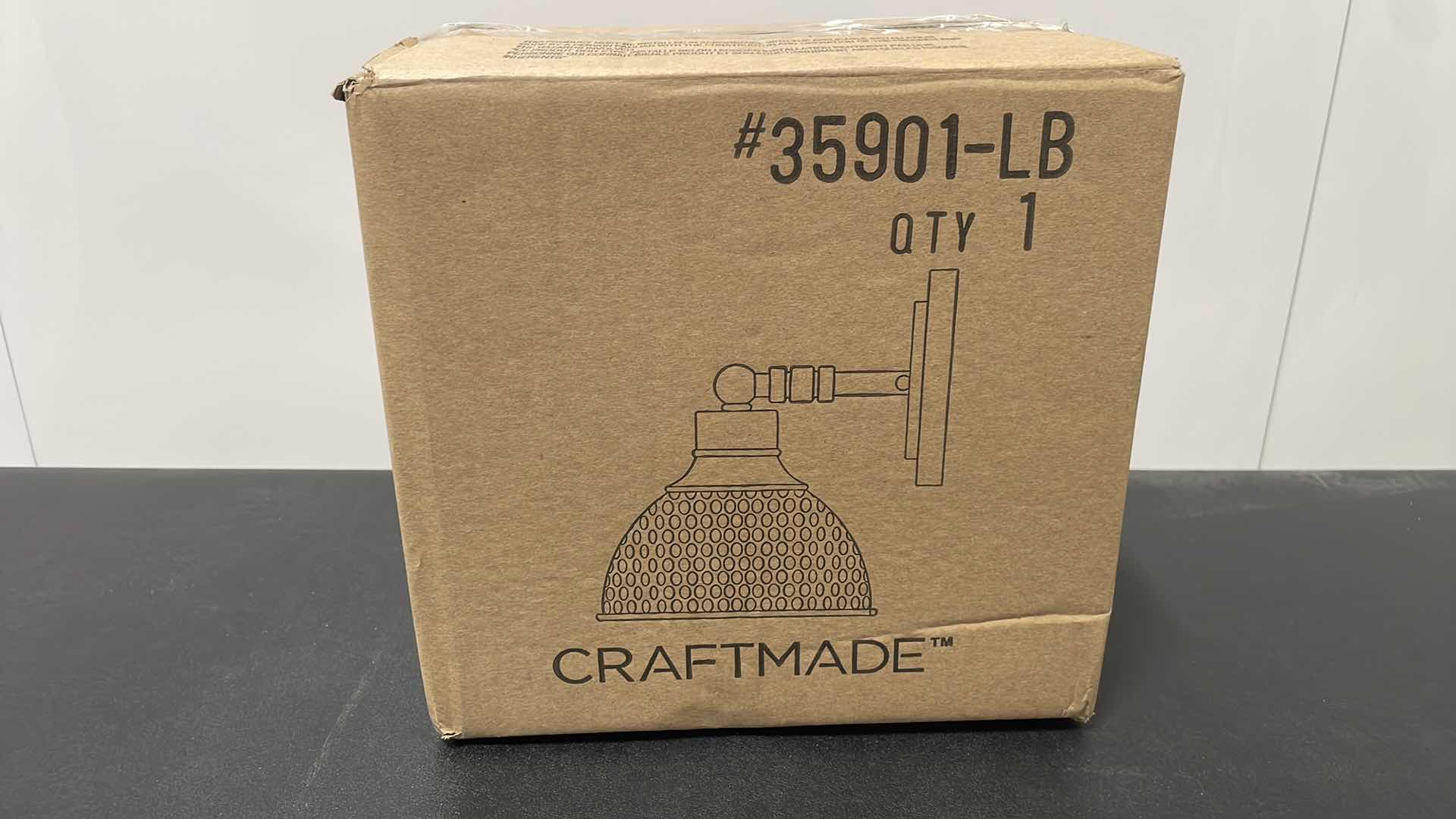 Photo 1 of CRAFTMADE TIMARRON 1 LIGHT WALL SCONCE LEGACY BRASS MODEL 35901-LB