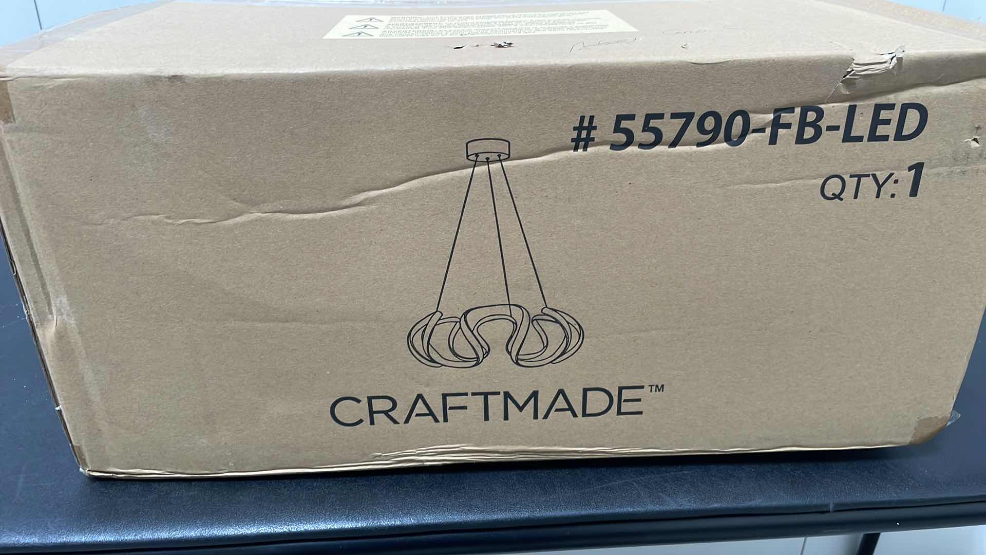 Photo 1 of CRAFTMADE PULSE DIMMABLE LED PENDANT MODEL 55790-FB-LED