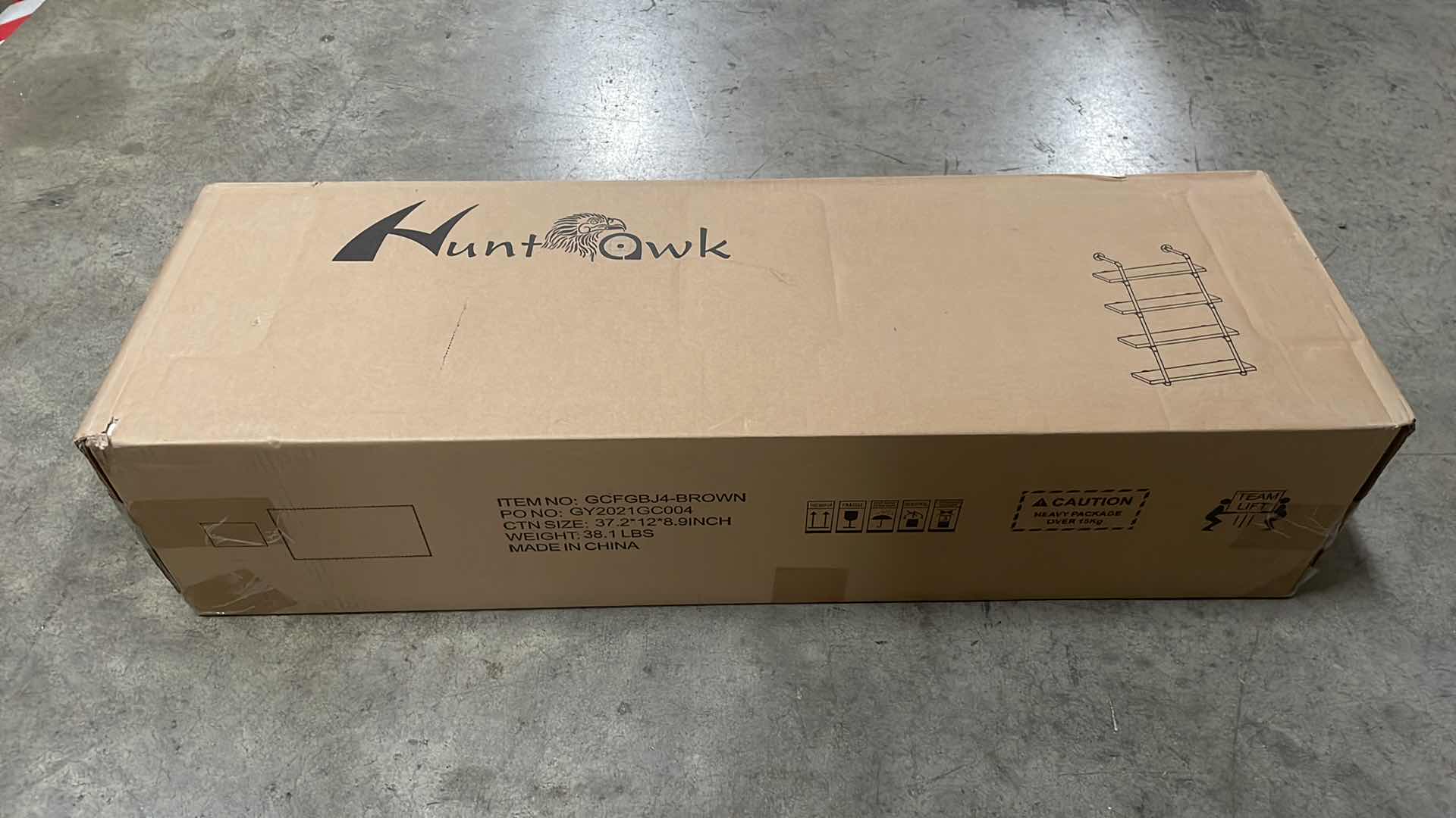 Photo 1 of INDUSTRIAL PIPE SHELVING 31-1/2” 4 TIER RUSTIC FLOATING SHELVES