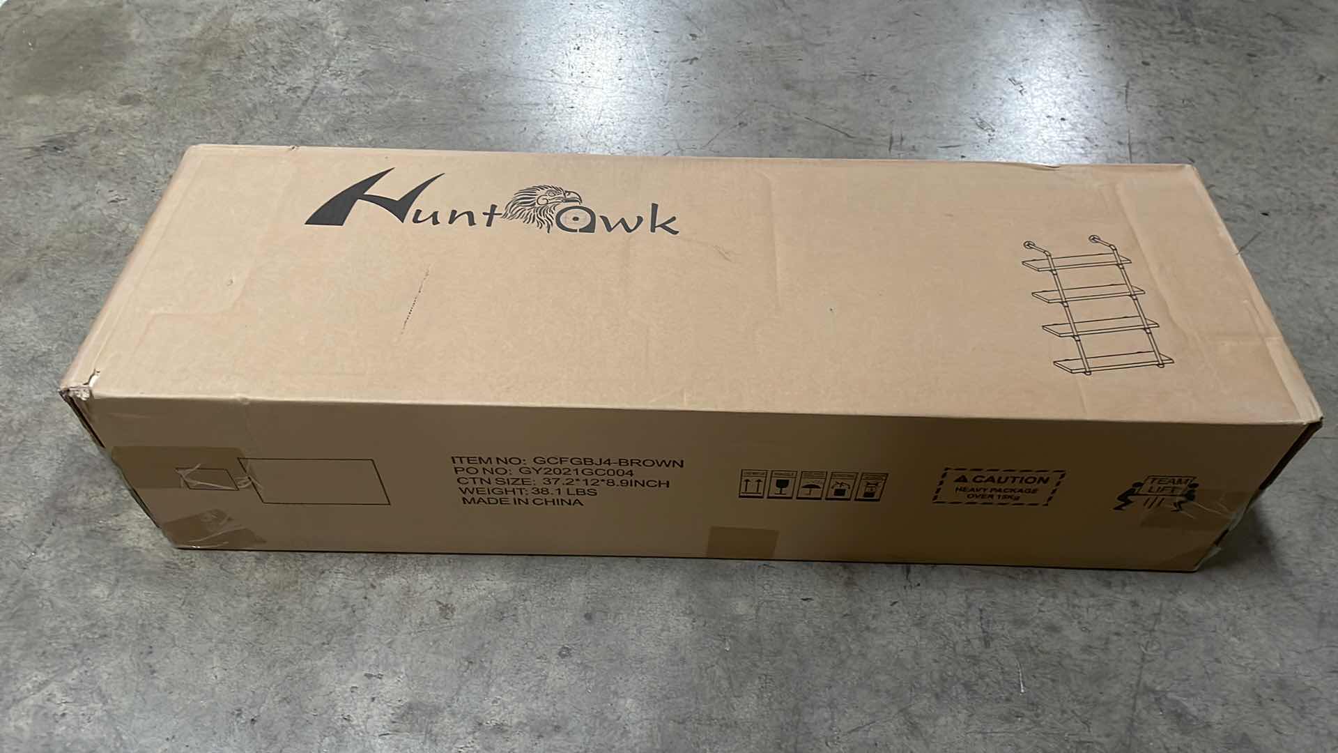 Photo 1 of INDUSTRIAL PIPE SHELVING 31-1/2” 4 TIER RUSTIC FLOATING SHELVES