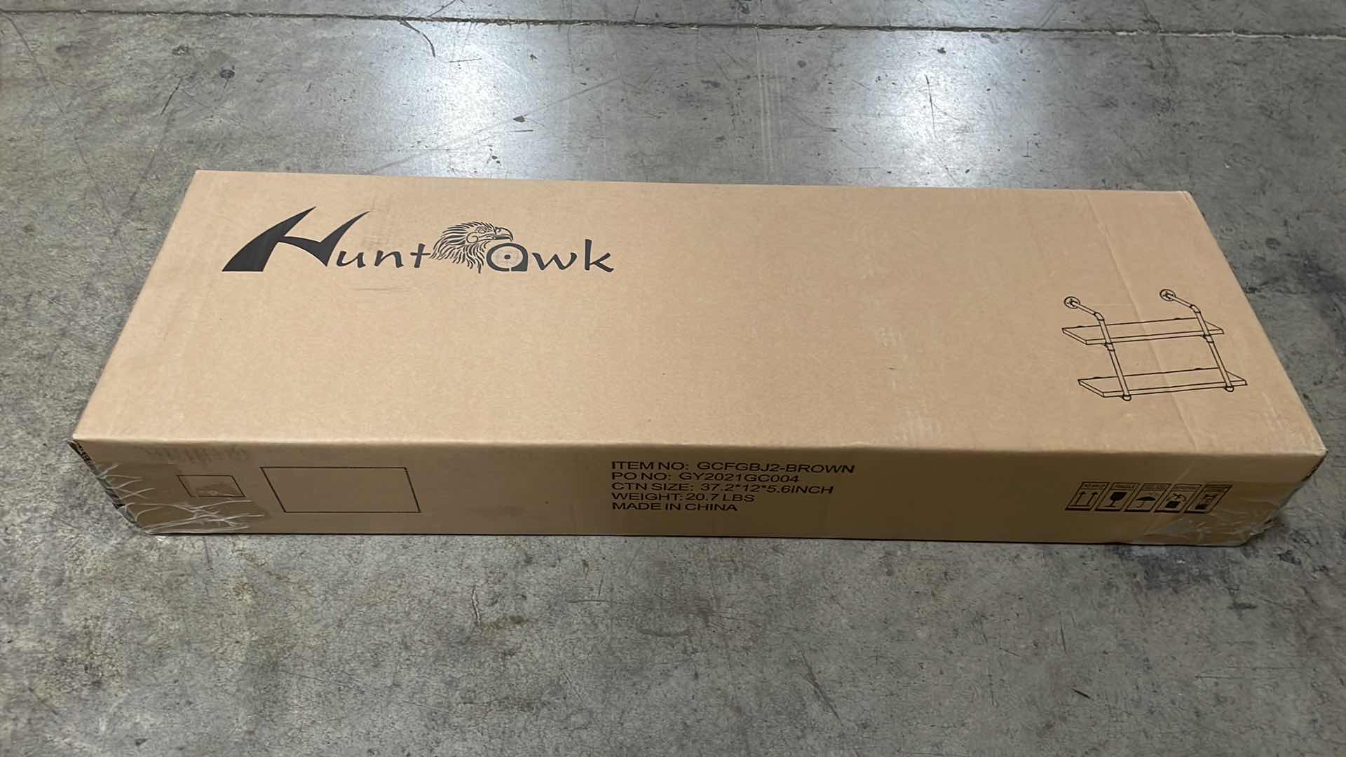 Photo 1 of INDUSTRIAL PIPE SHELVING 31-1/2” 2 TIER RUSTIC FLOATING SHELVES