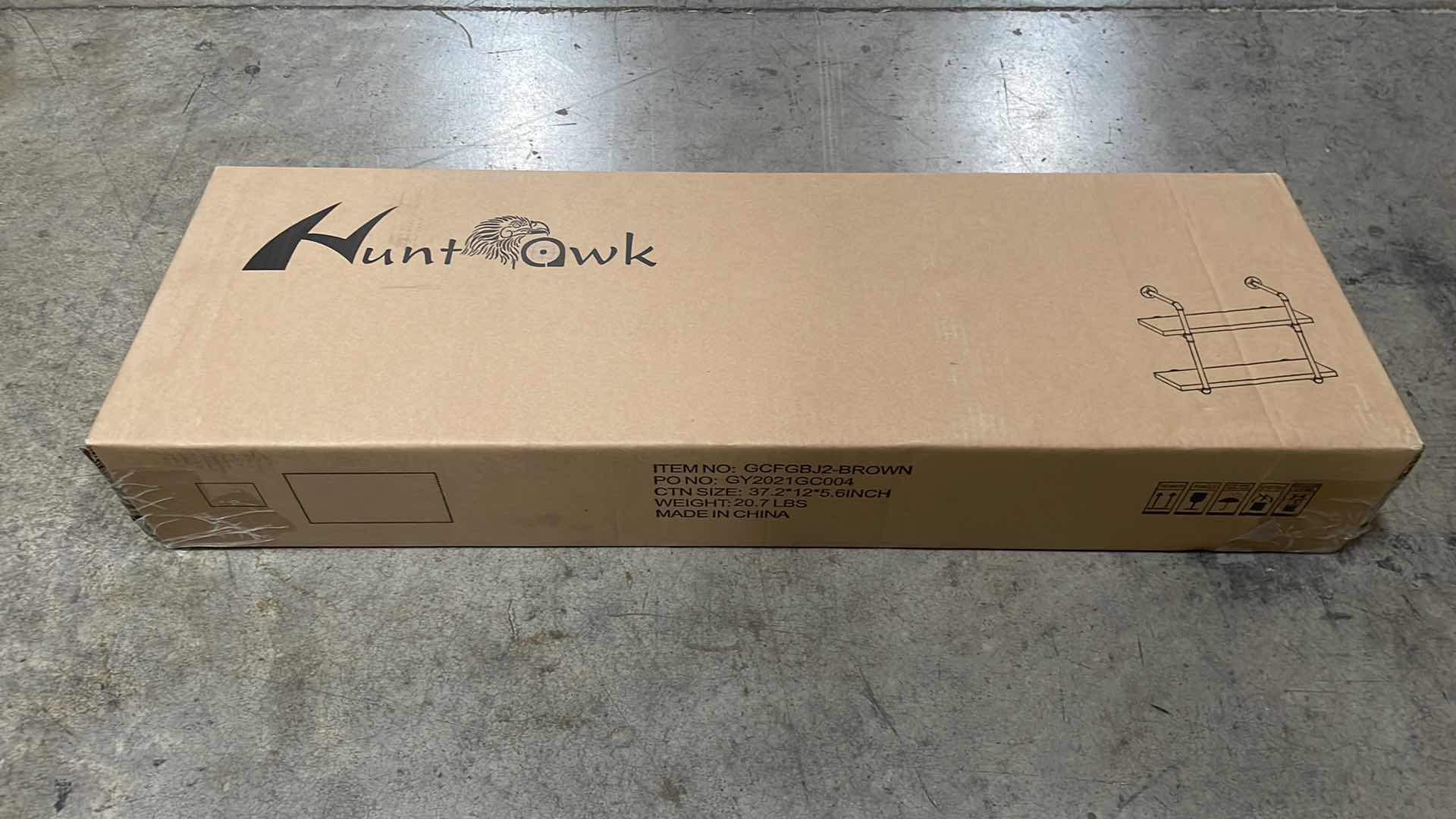 Photo 1 of INDUSTRIAL PIPE SHELVING 31-1/2” 2 TIER RUSTIC FLOATING SHELVES