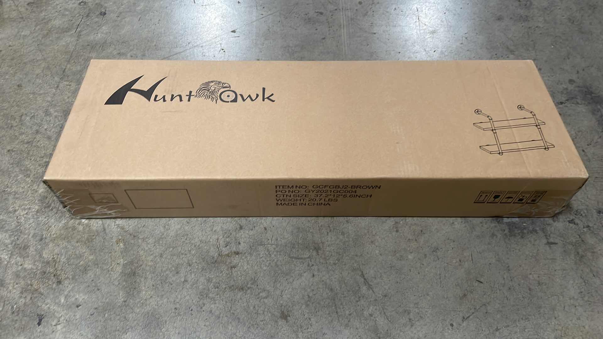 Photo 1 of INDUSTRIAL PIPE SHELVING 31-1/2” 2 TIER RUSTIC FLOATING SHELVES