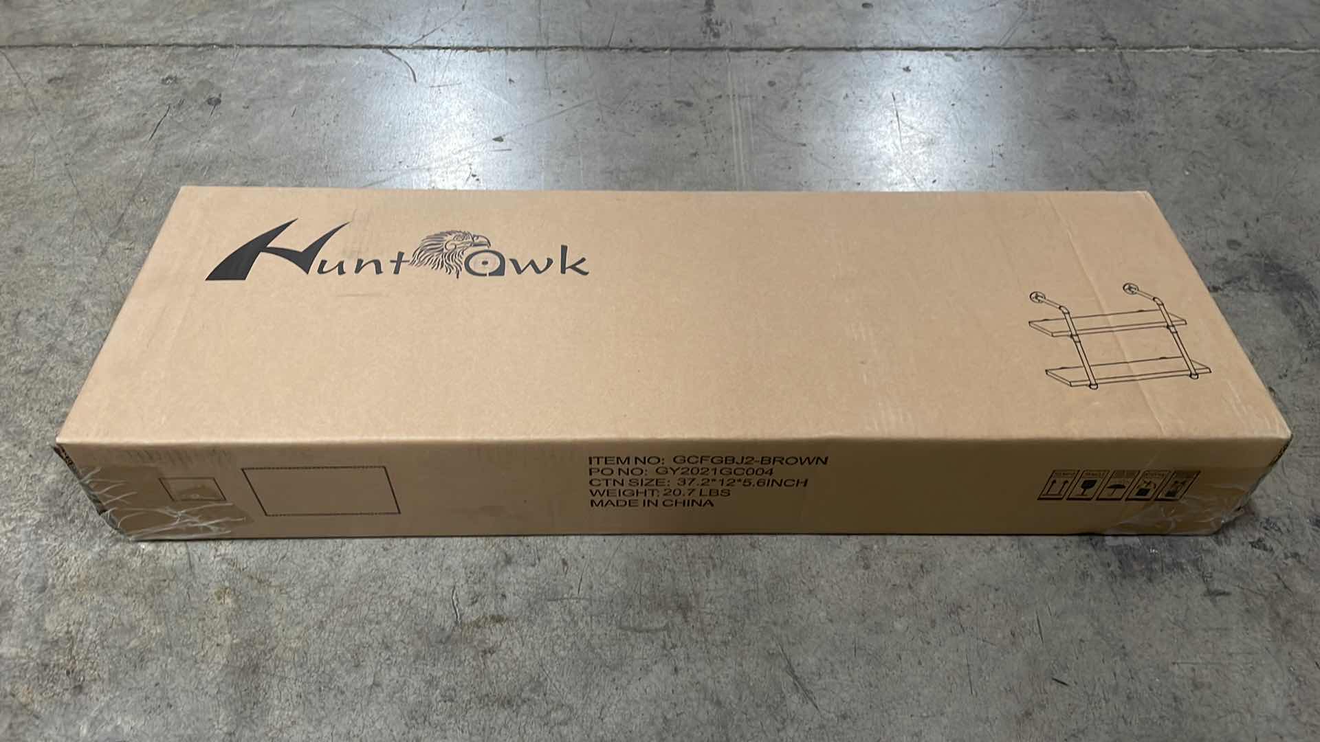 Photo 3 of INDUSTRIAL PIPE SHELVING 31-1/2” 2 TIER RUSTIC FLOATING SHELVES