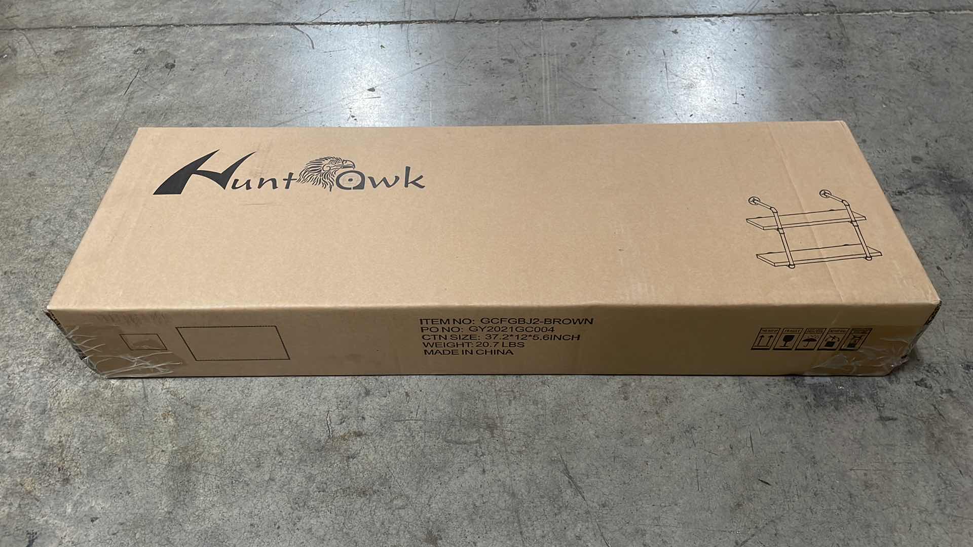 Photo 1 of INDUSTRIAL PIPE SHELVING 31-1/2” 2 TIER RUSTIC FLOATING SHELVES