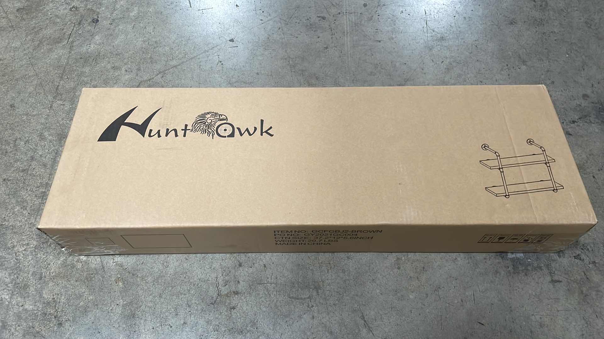 Photo 1 of INDUSTRIAL PIPE SHELVING 31-1/2” 2 TIER RUSTIC FLOATING SHELVES