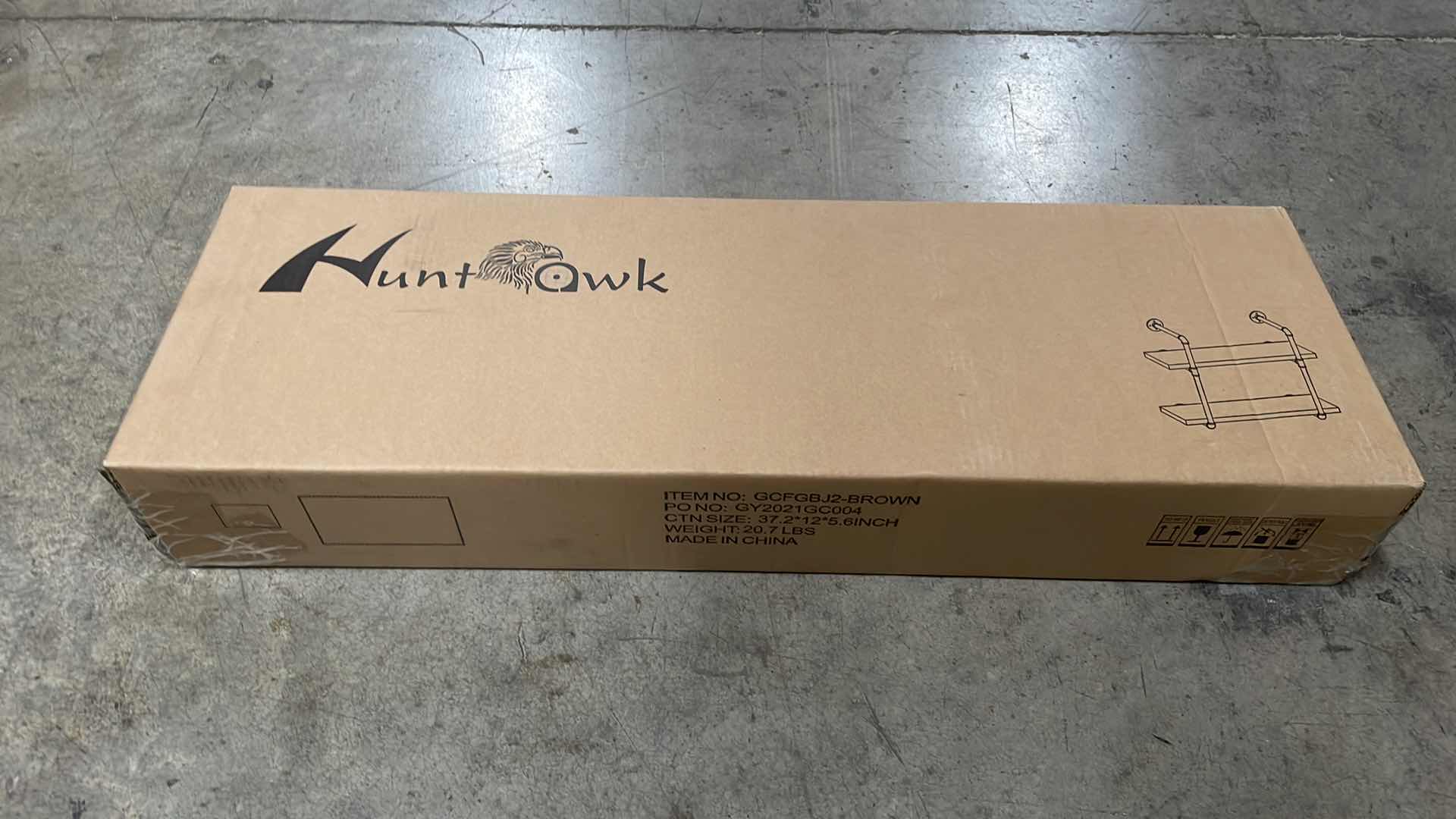 Photo 1 of INDUSTRIAL PIPE SHELVING 31-1/2” 2 TIER RUSTIC FLOATING SHELVES