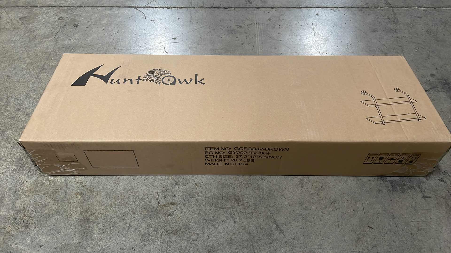 Photo 1 of INDUSTRIAL PIPE SHELVING 31-1/2” 2 TIER RUSTIC FLOATING SHELVES