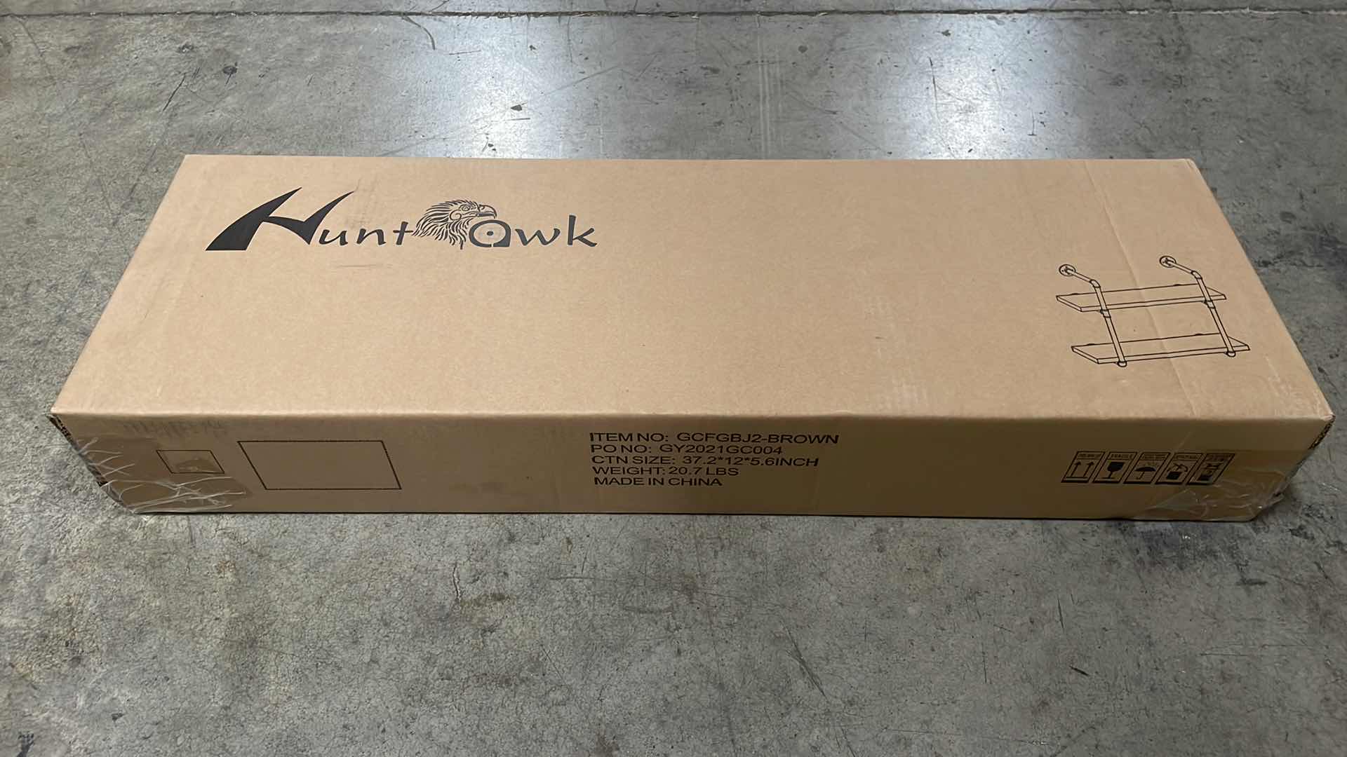 Photo 1 of INDUSTRIAL PIPE SHELVING 31-1/2” 2 TIER RUSTIC FLOATING SHELVES