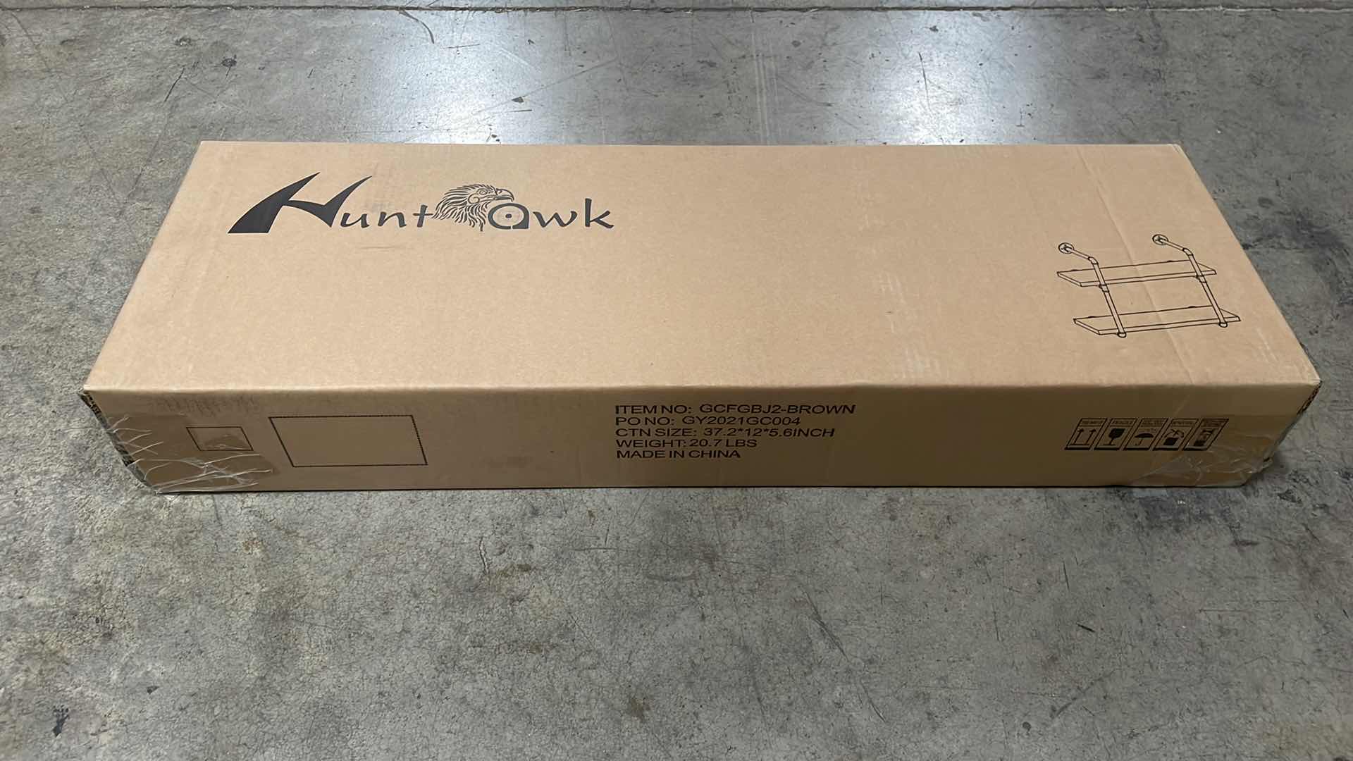 Photo 1 of INDUSTRIAL PIPE SHELVING 31-1/2” 2 TIER RUSTIC FLOATING SHELVES