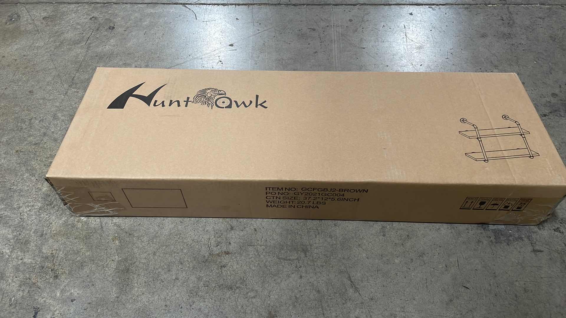 Photo 1 of INDUSTRIAL PIPE SHELVING 31-1/2” 2 TIER RUSTIC FLOATING SHELVES