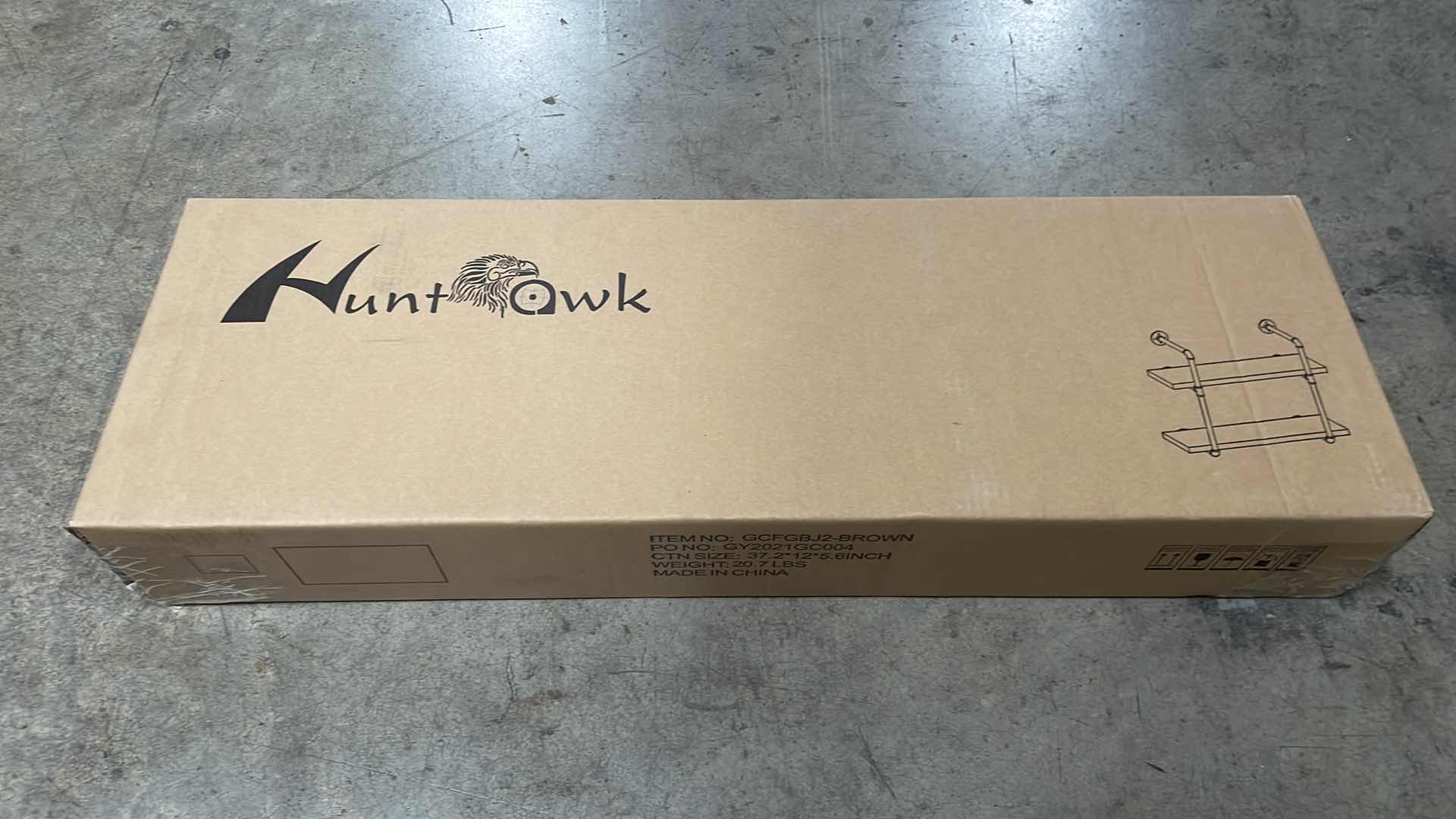 Photo 1 of INDUSTRIAL PIPE SHELVING 31-1/2” 2 TIER RUSTIC FLOATING SHELVES