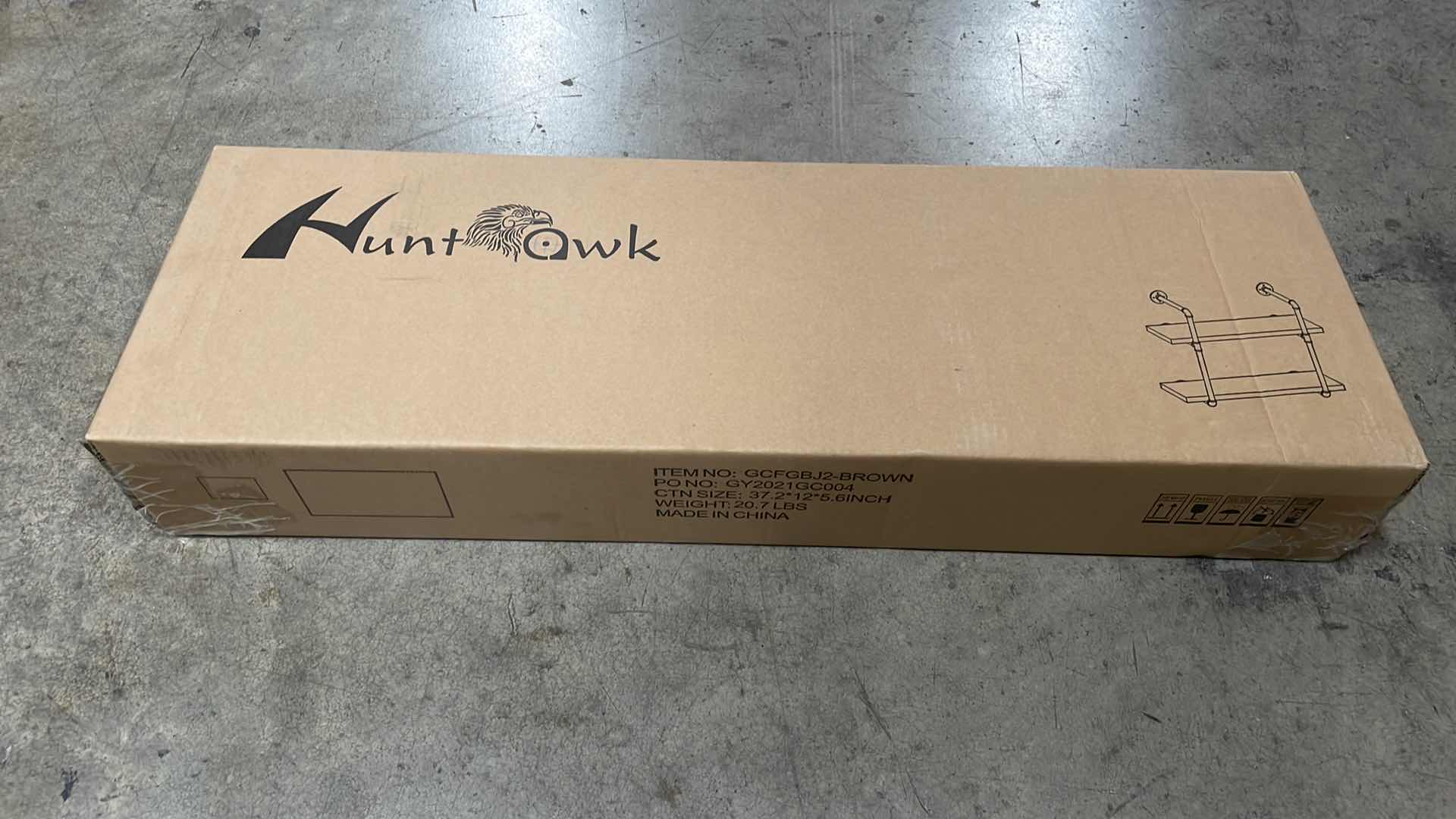 Photo 1 of INDUSTRIAL PIPE SHELVING 31-1/2” 2 TIER RUSTIC FLOATING SHELVES