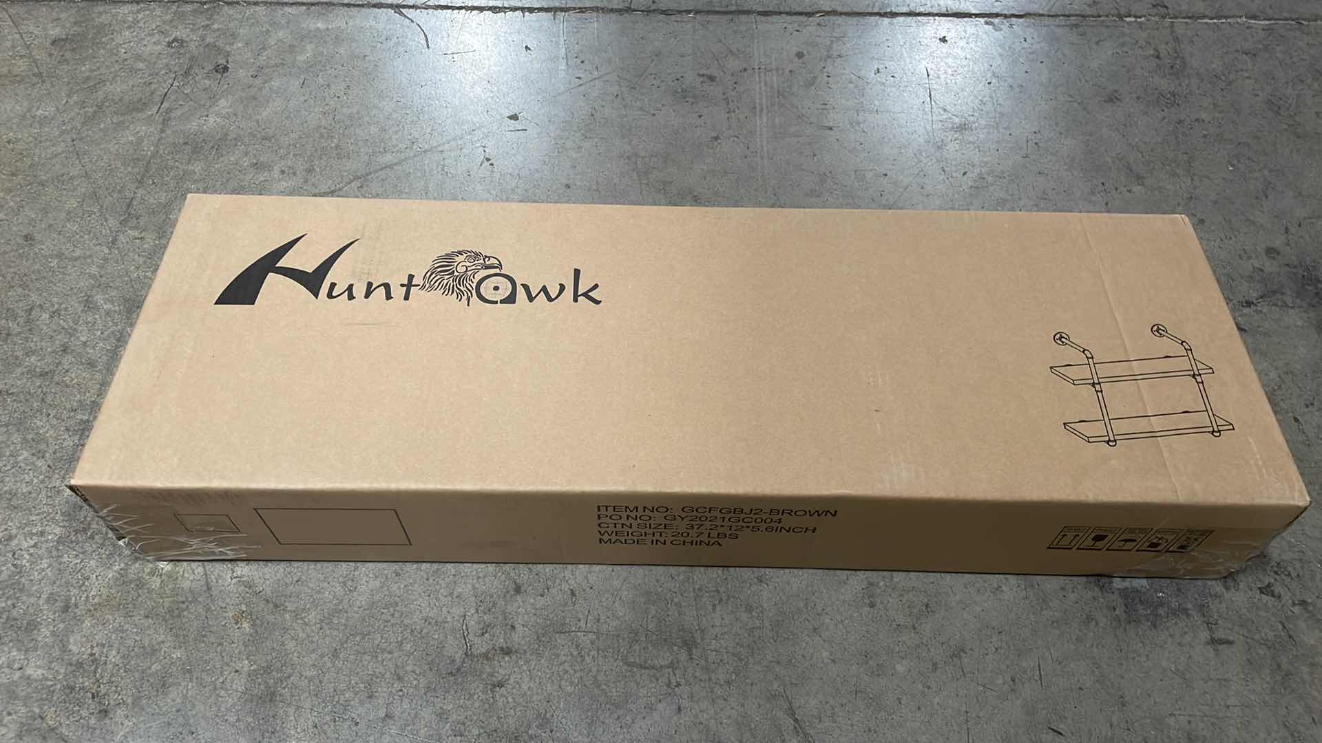 Photo 1 of INDUSTRIAL PIPE SHELVING 31-1/2” 2 TIER RUSTIC FLOATING SHELVES