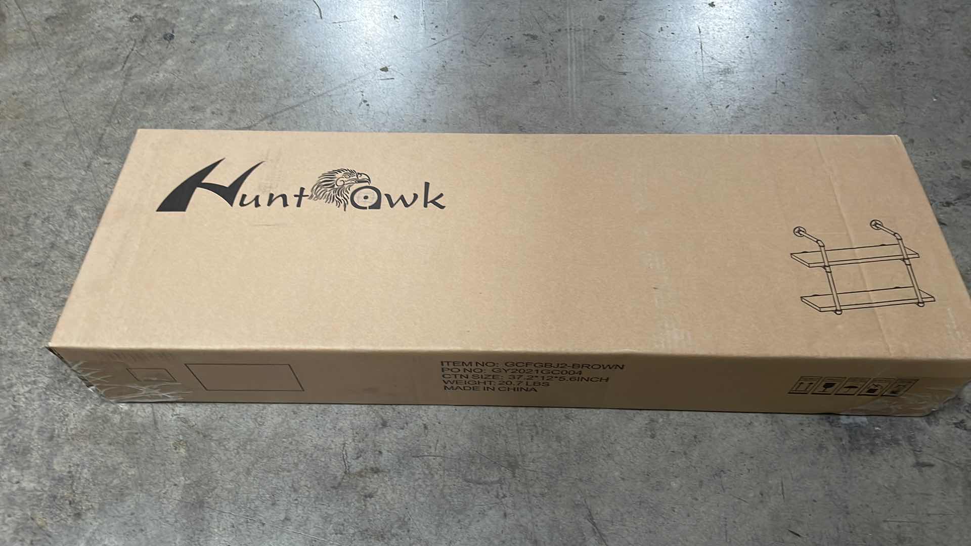 Photo 1 of INDUSTRIAL PIPE SHELVING 31-1/2” 2 TIER RUSTIC FLOATING SHELVES