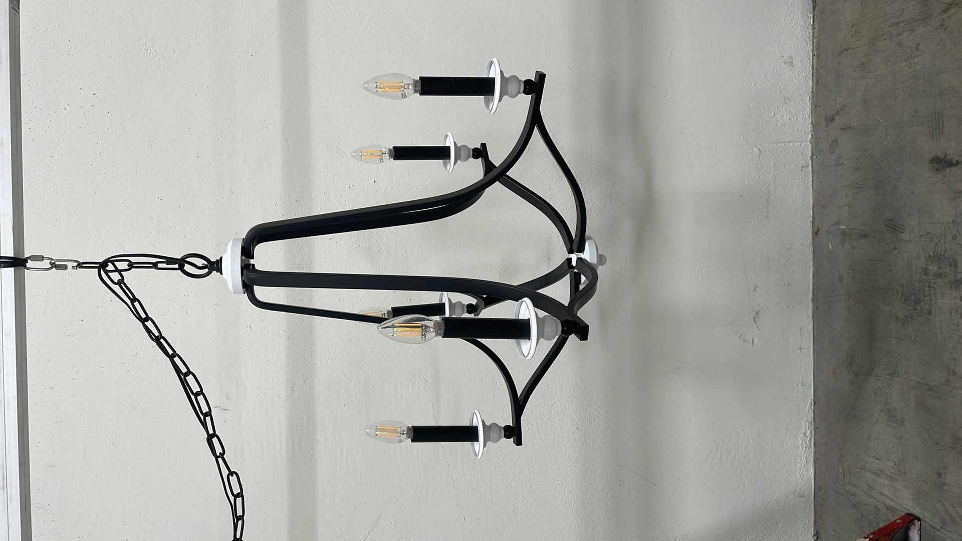 Photo 1 of CRAFTMADE ESME 5 LIGHT CHANDELIER MODEL 57625-FBMWW