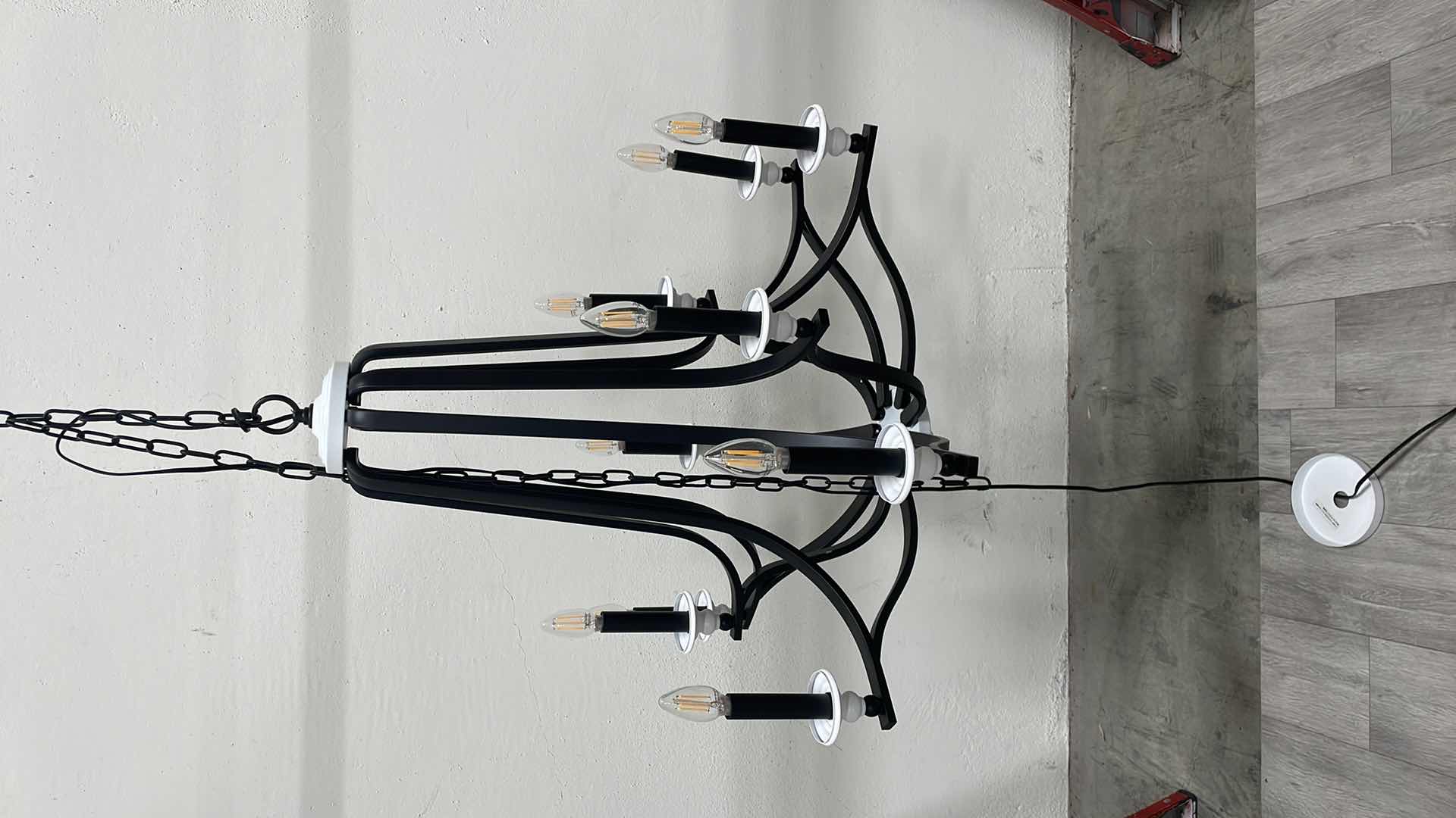 Photo 1 of CRAFTMADE ESME 9 LIGHT CHANDELIER MODEL 57629-FBMWW