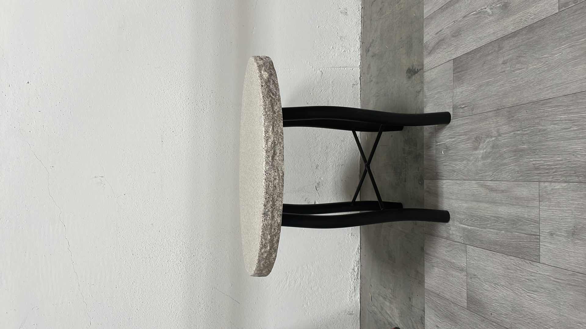 Photo 1 of 22” FAUX MARBLE END TABLE