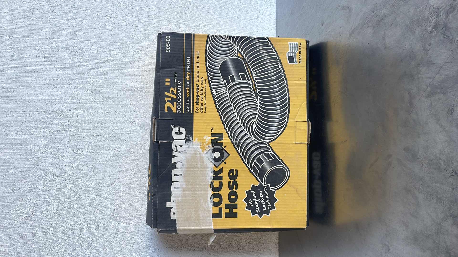 Photo 1 of SHOP VAC 2-1/2” 8’ LOCK ON HOSE