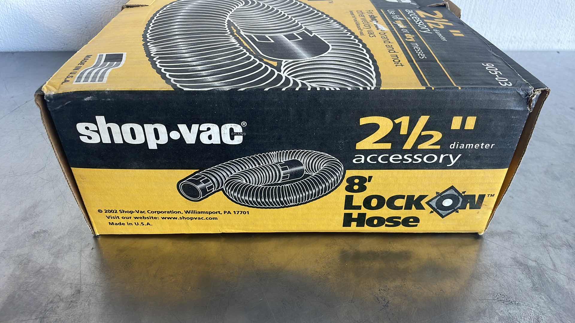 Photo 1 of SHOP VAC 2-1/2” 8’ LOCK ON HOSE