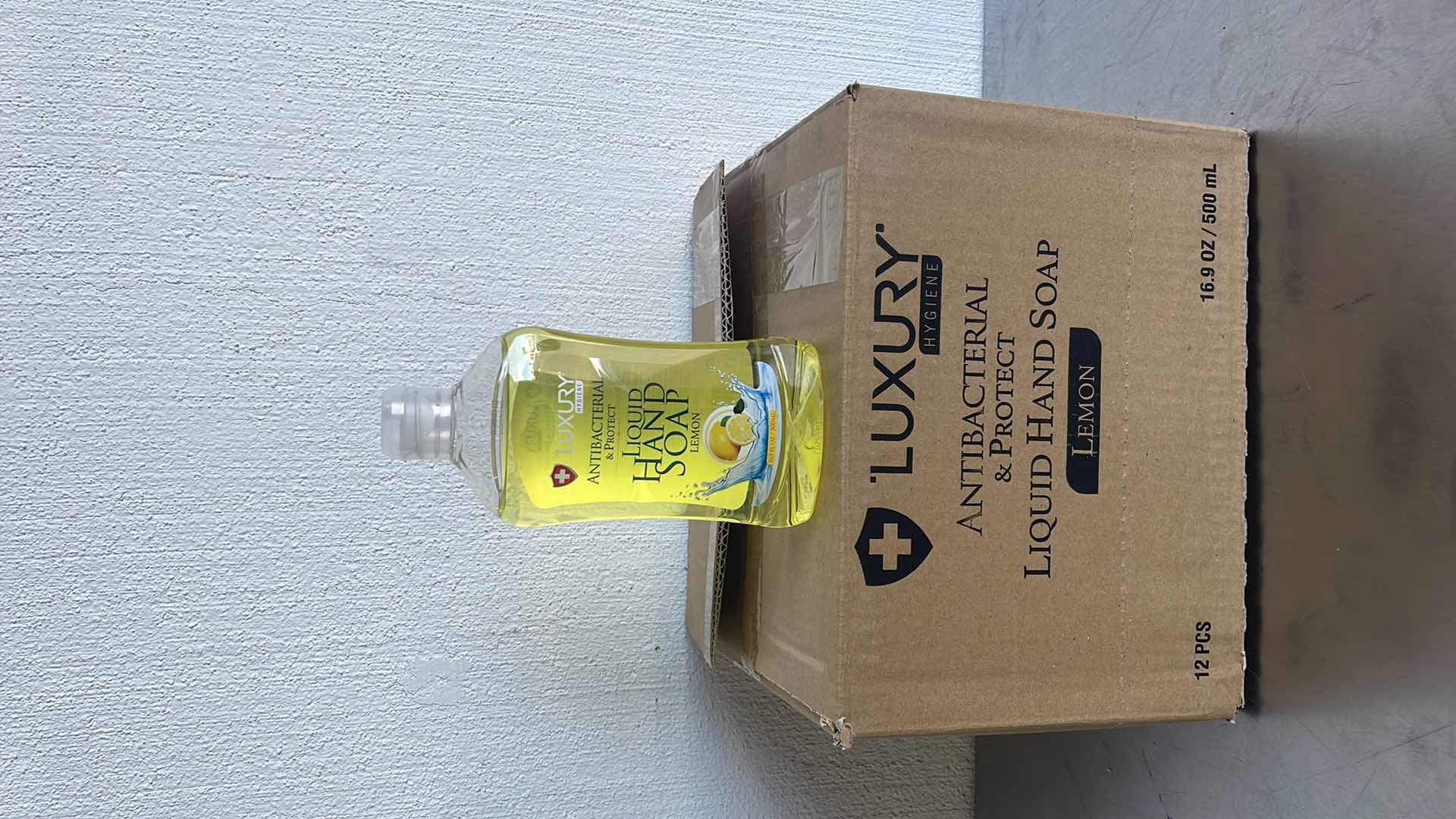 Photo 2 of LUXURY ANTIBACTERIAL LIQUID HAND SOAP LEMON 12-16.9FL OZ
