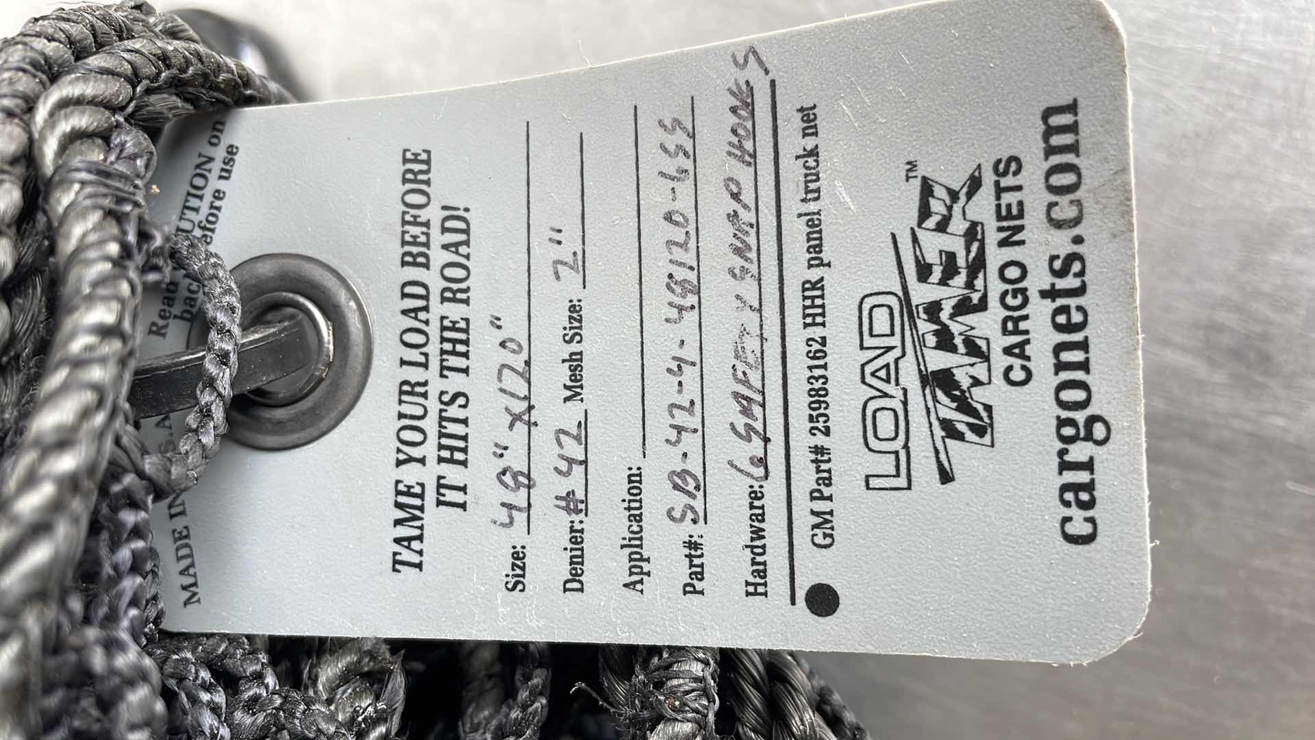 Photo 1 of LOAD TAMER CARGO NET 48” x 120”