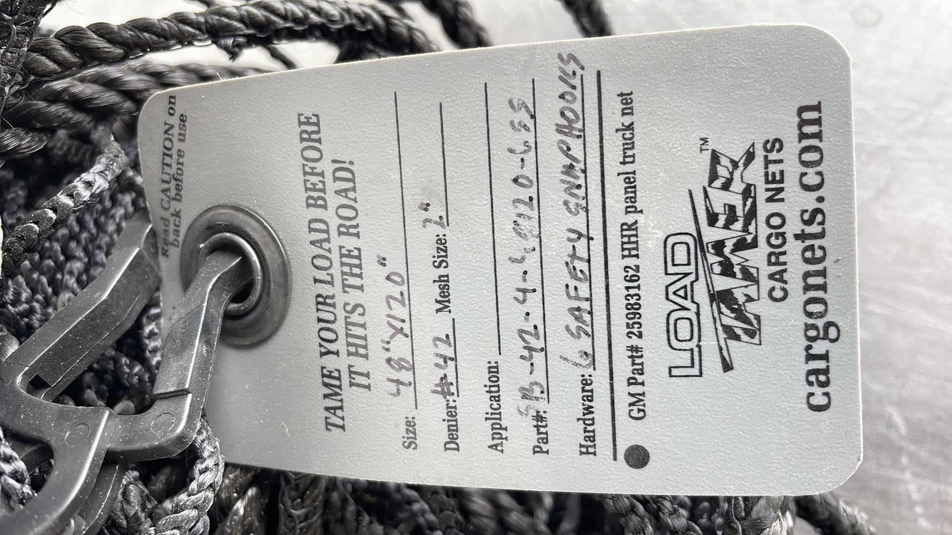 Photo 1 of LOAD TAMER CARGO NET 48” x 120”