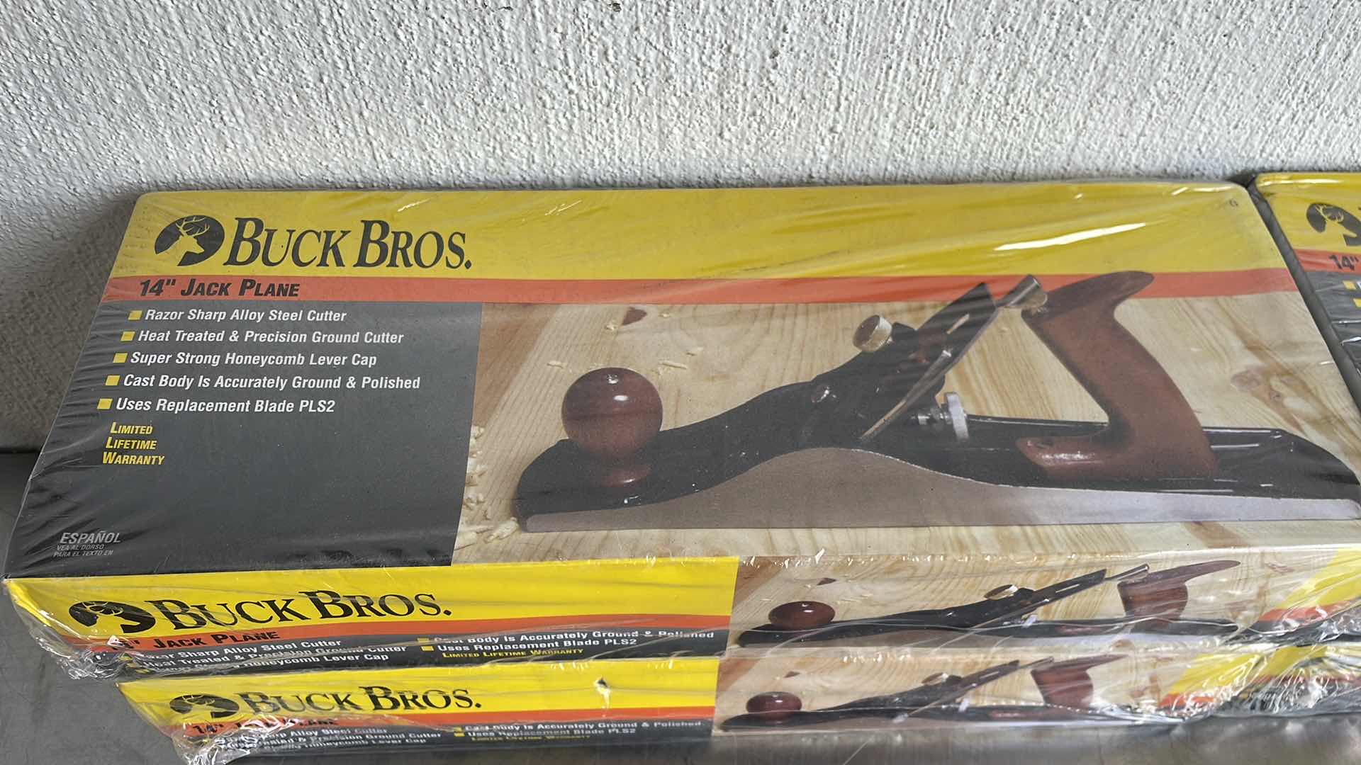 Photo 1 of BUCK BROS. 14 INCH 14" JACK PLANE NO. 5 2" CUTTER 14" BASE (4) FACTORY SEALED