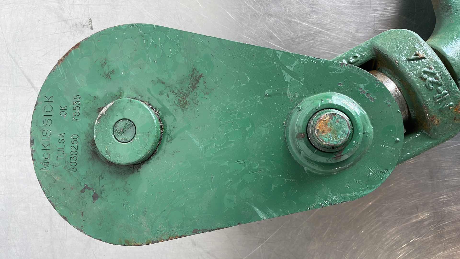 Photo 1 of MCKISSICK SNATCH BLOCK SAFE WORKING LOAD 15.5TON
