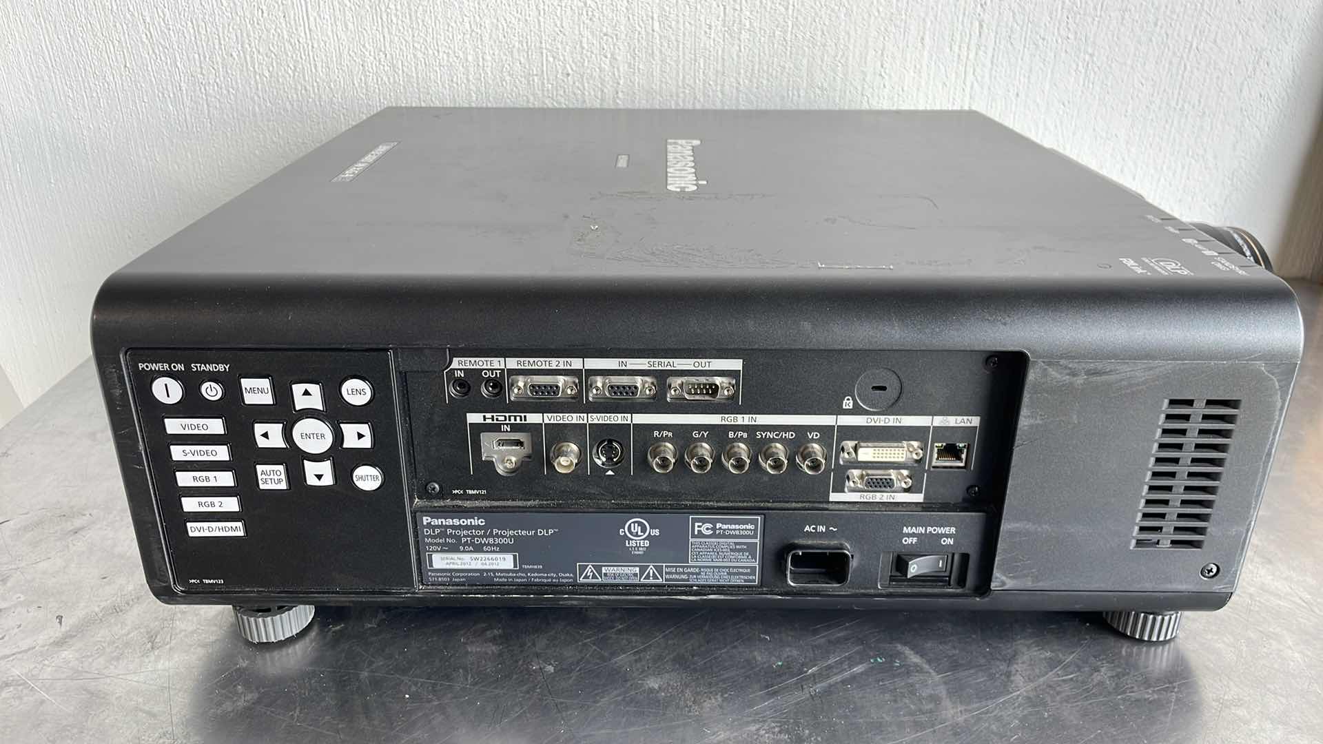 Photo 1 of PANASONIC DLP PROJECTOR MODEL PT-DW8300U LARGE VENUE PROJECTOR