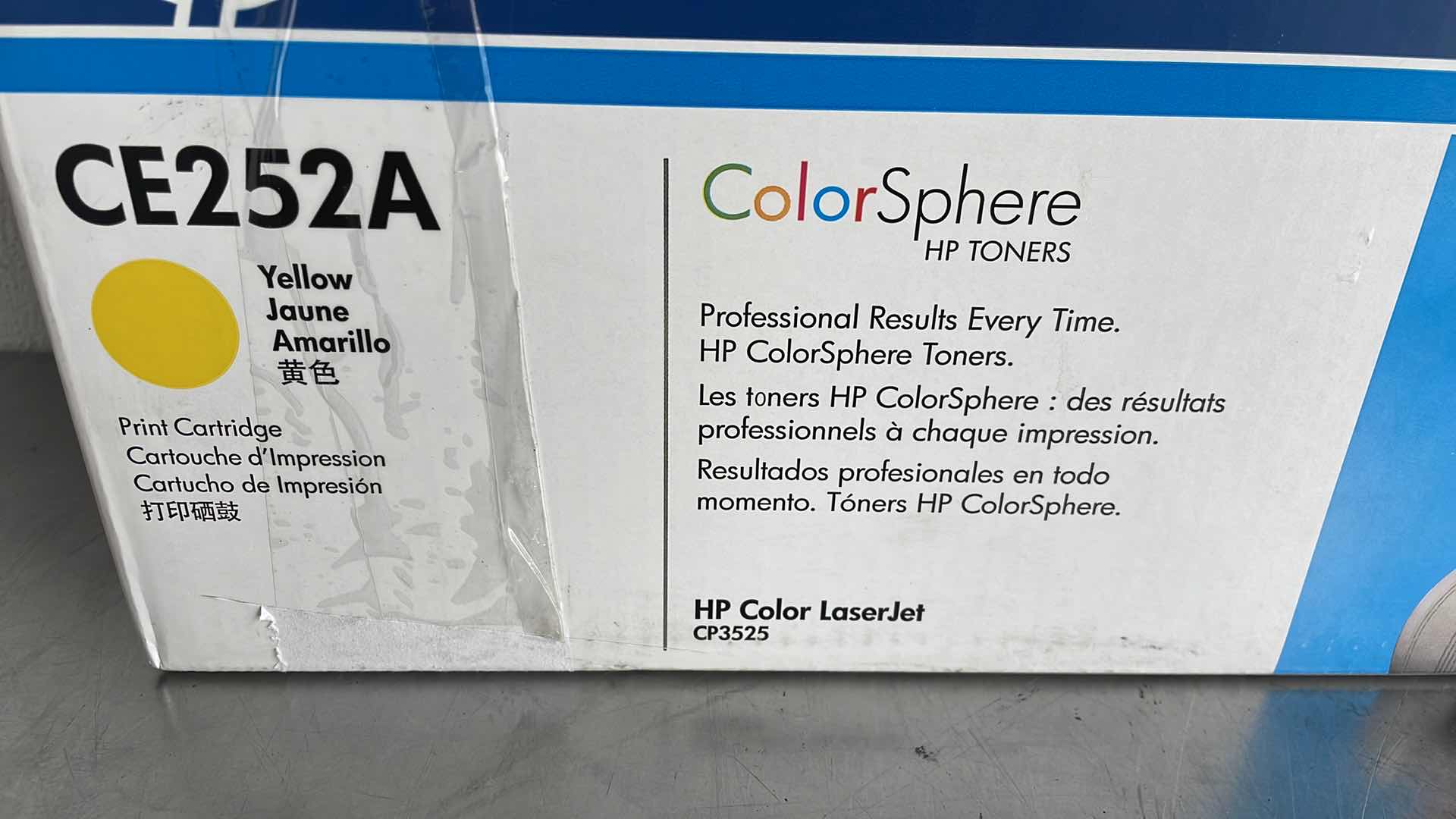 Photo 1 of HP 504A LJCP3525 YELLOW TONER