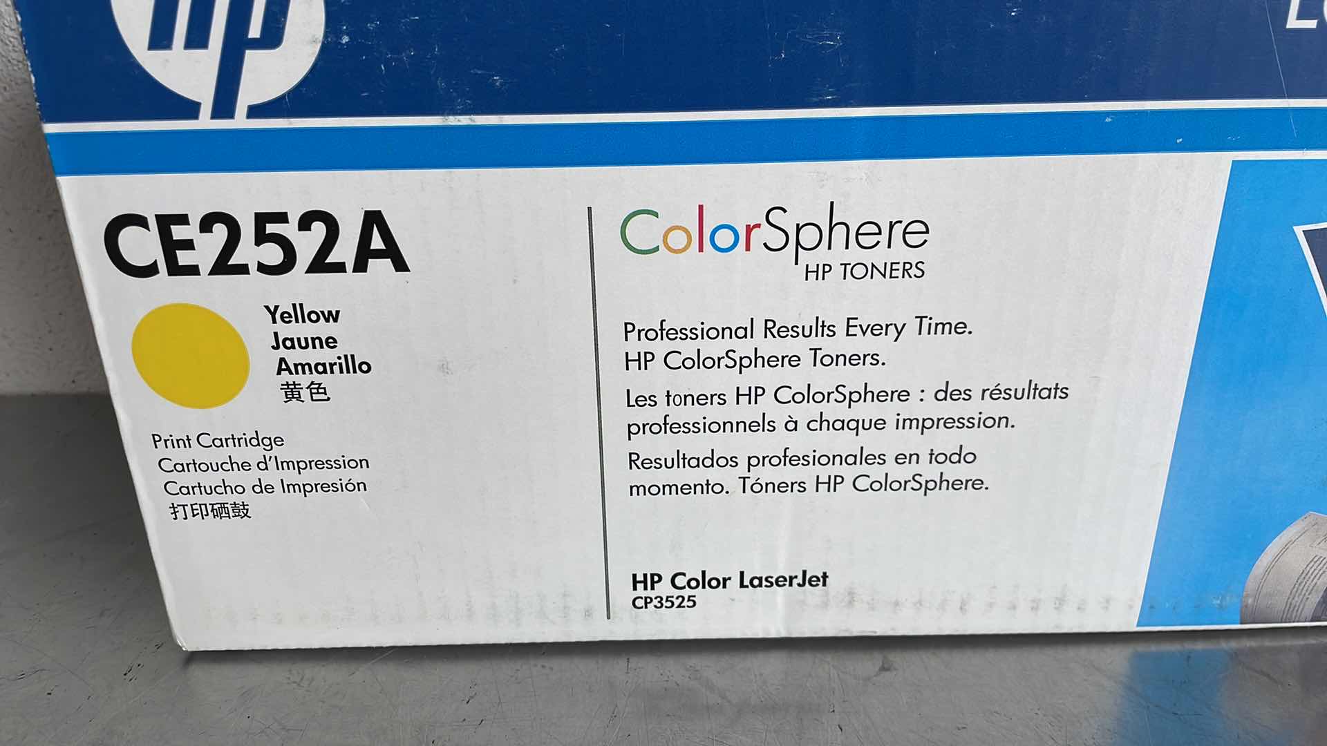 Photo 1 of HP 504A LJCP3525 YELLOW TONER