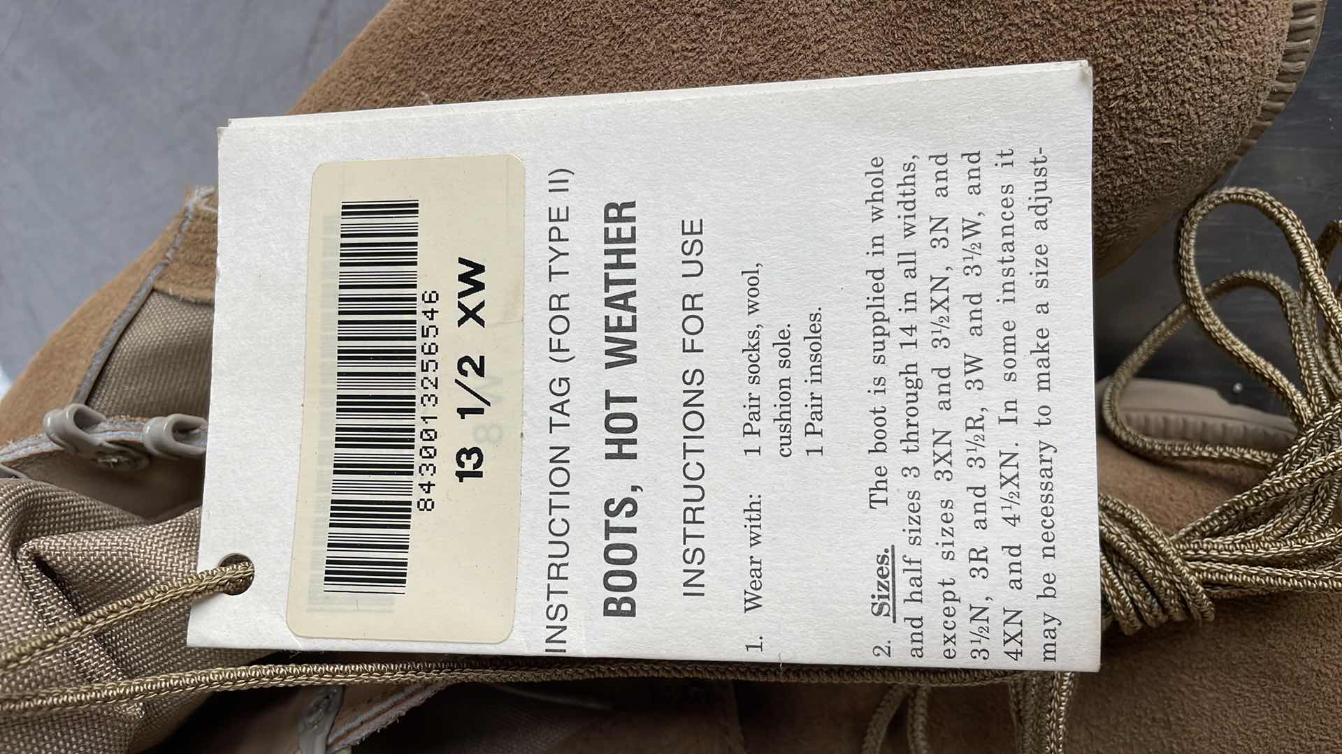 Photo 1 of ALTAMA HOT WEATHER MEN'S COMBAT BOOTS DESERT TAN, SIZE 13.5 13-1/2 XW