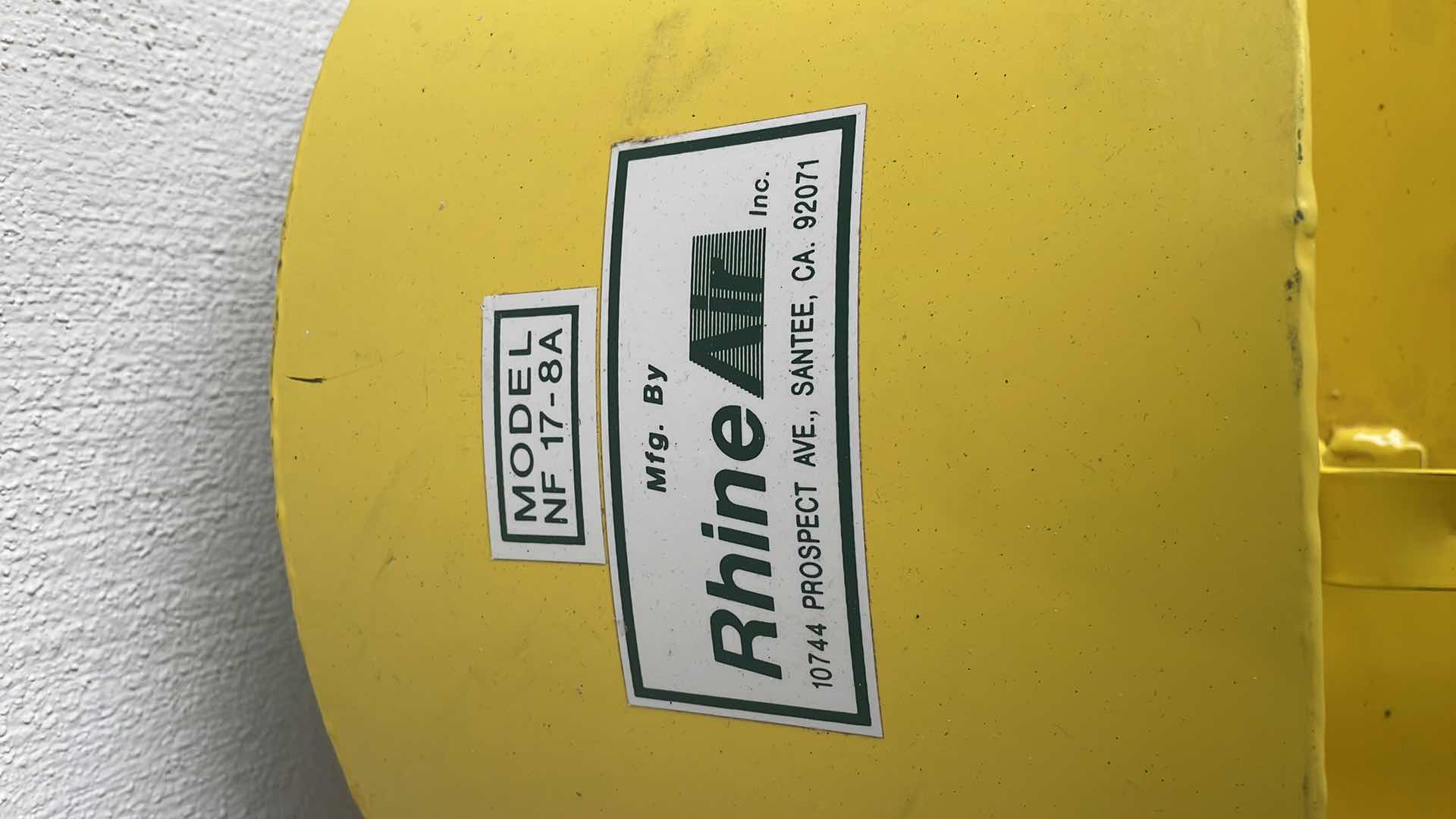 View 5 of RHINE AIR NF17-8A PNEUMATIC DRIVEN 8 CENTRIFUGAL BLOWER NO SPARK VENTILATION